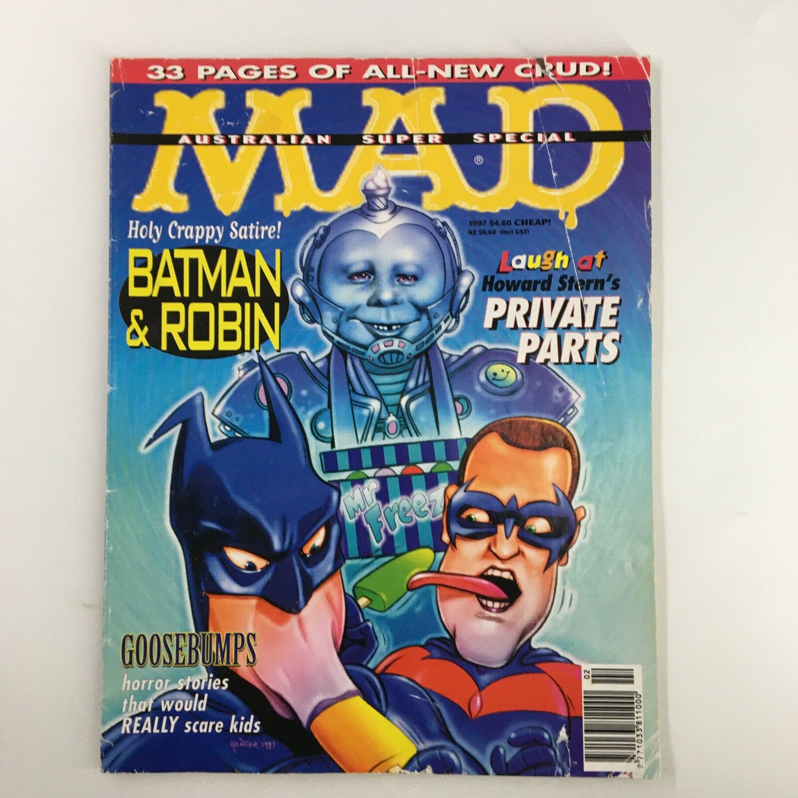 Mad Magazine 1997 Batman & Robin, Howard Stern's Private Parts VG Very Good 4.0