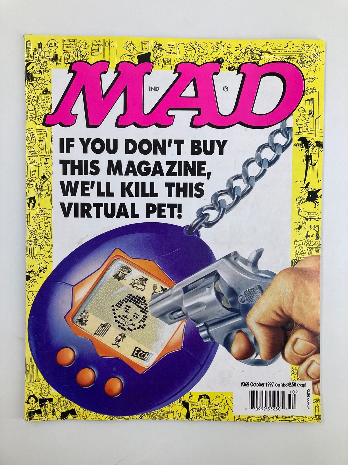 Mad Magazine October 1997 #362 We'll Kill This Virtual Pet Fine FN 6.0