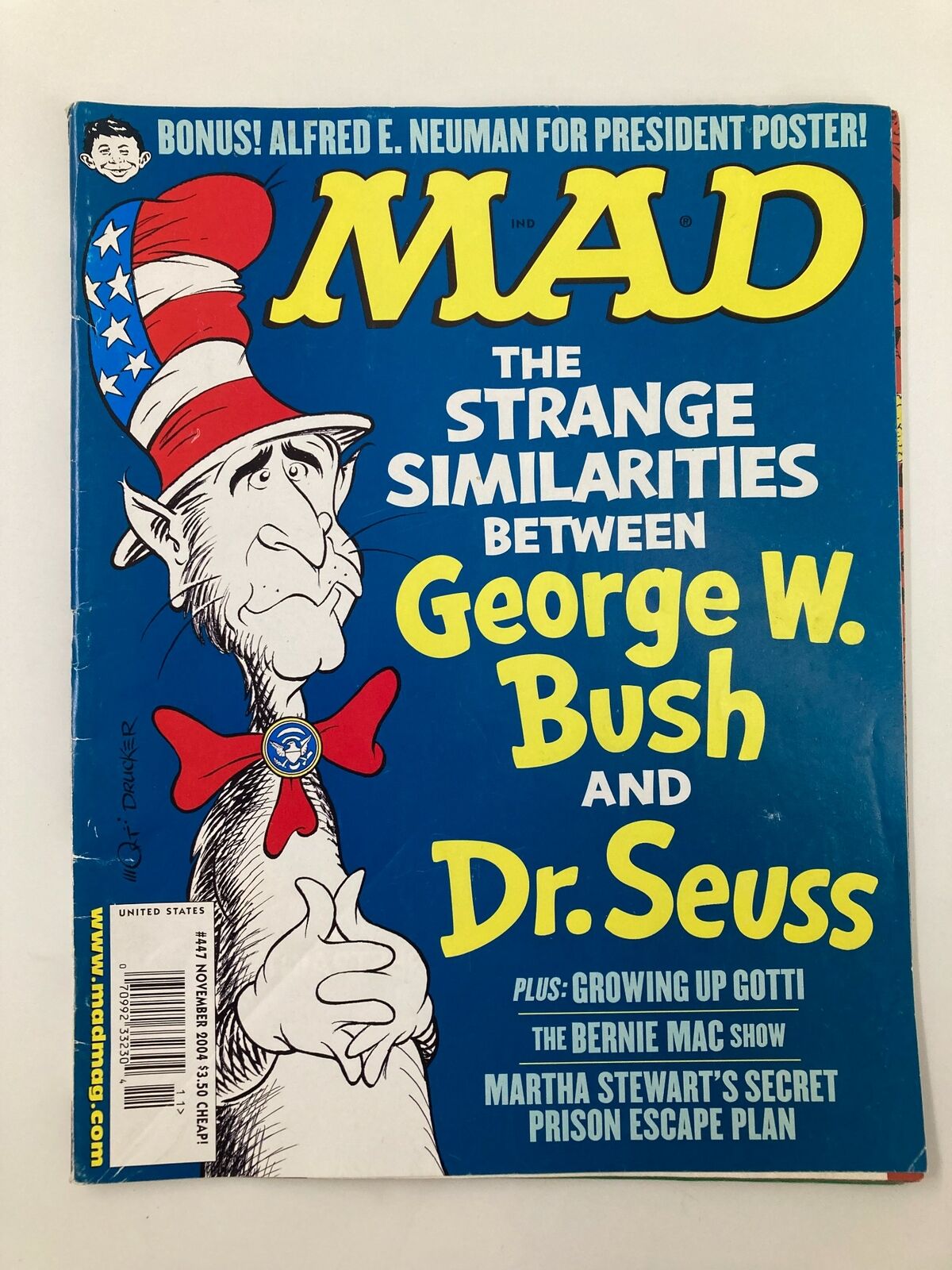 Mad Magazine November 2004 #447 George W. Bush and Dr. Seuss FN Fine 6.0