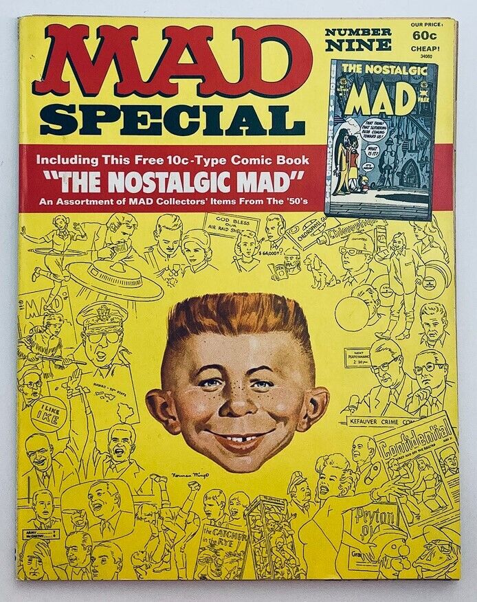 Mad Super Special Magazine No. 9 1972 The Nostalgic Mad 6.0 FN Fine No Label