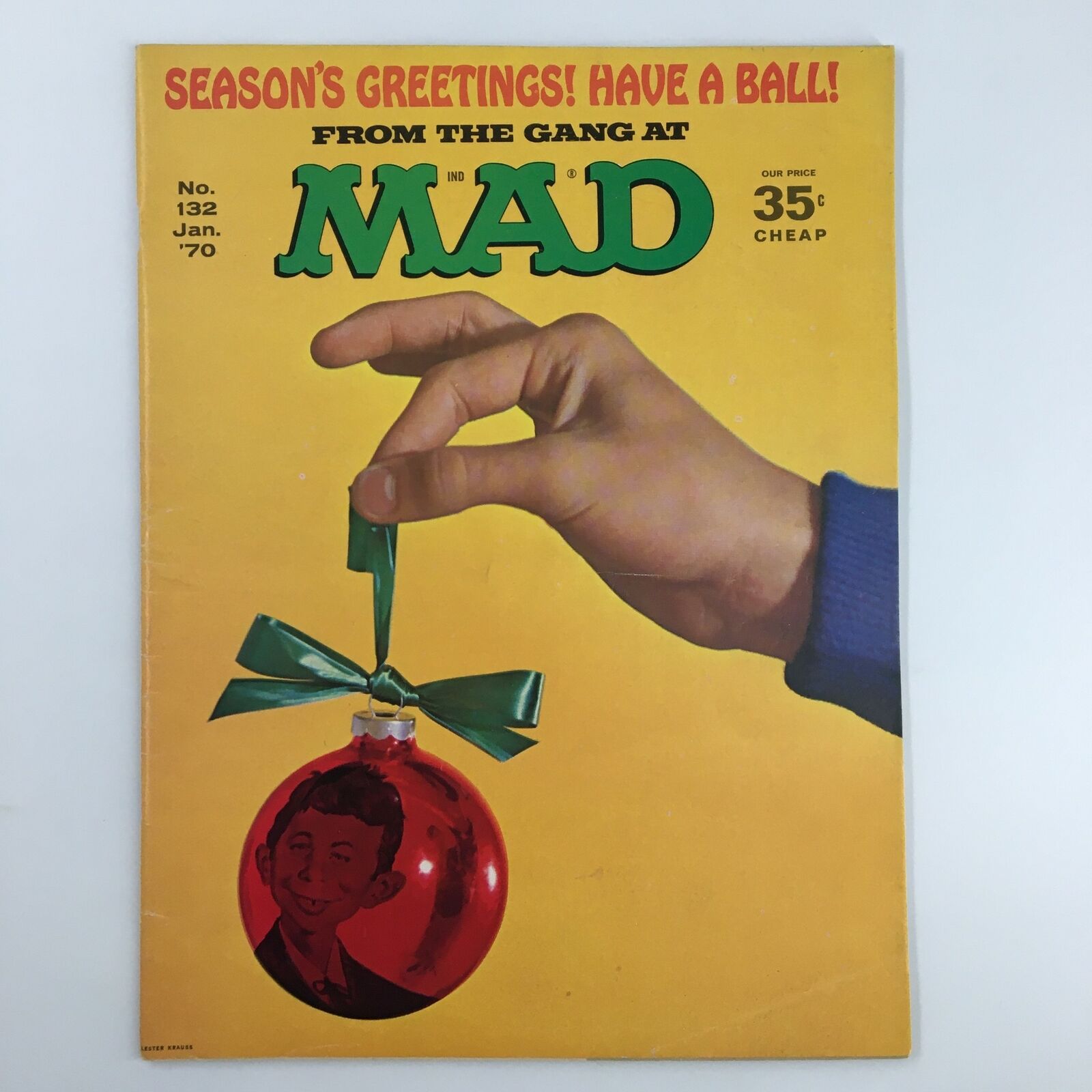 Mad Magazine January 1970 No. 132 Season's Greeting Have a Ball Fine FN 6.0