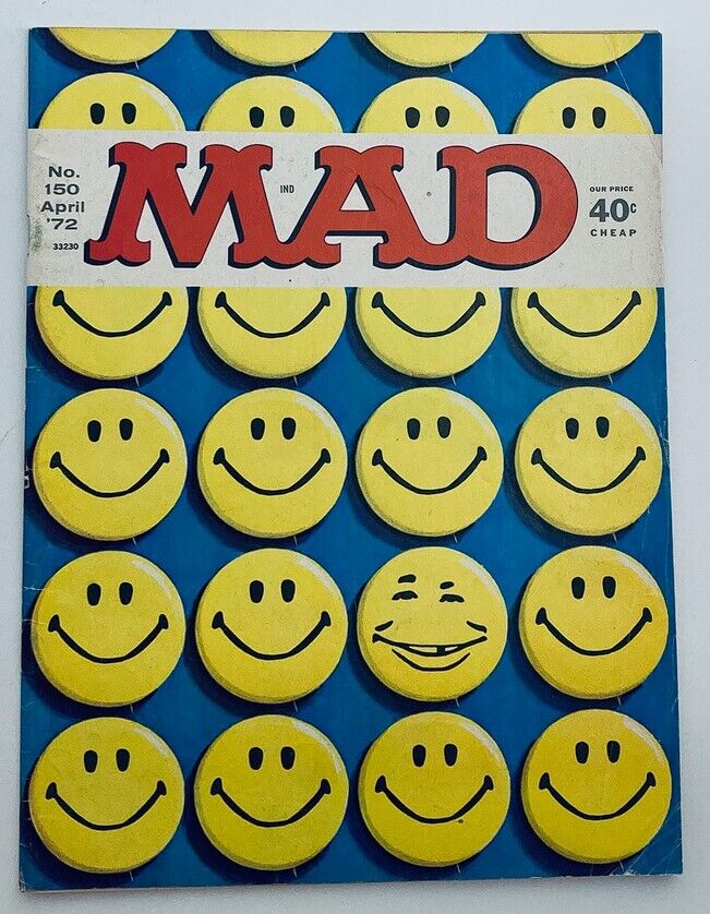 Mad Magazine April 1972 No. 150 White House Follies 4.0 VG No Label