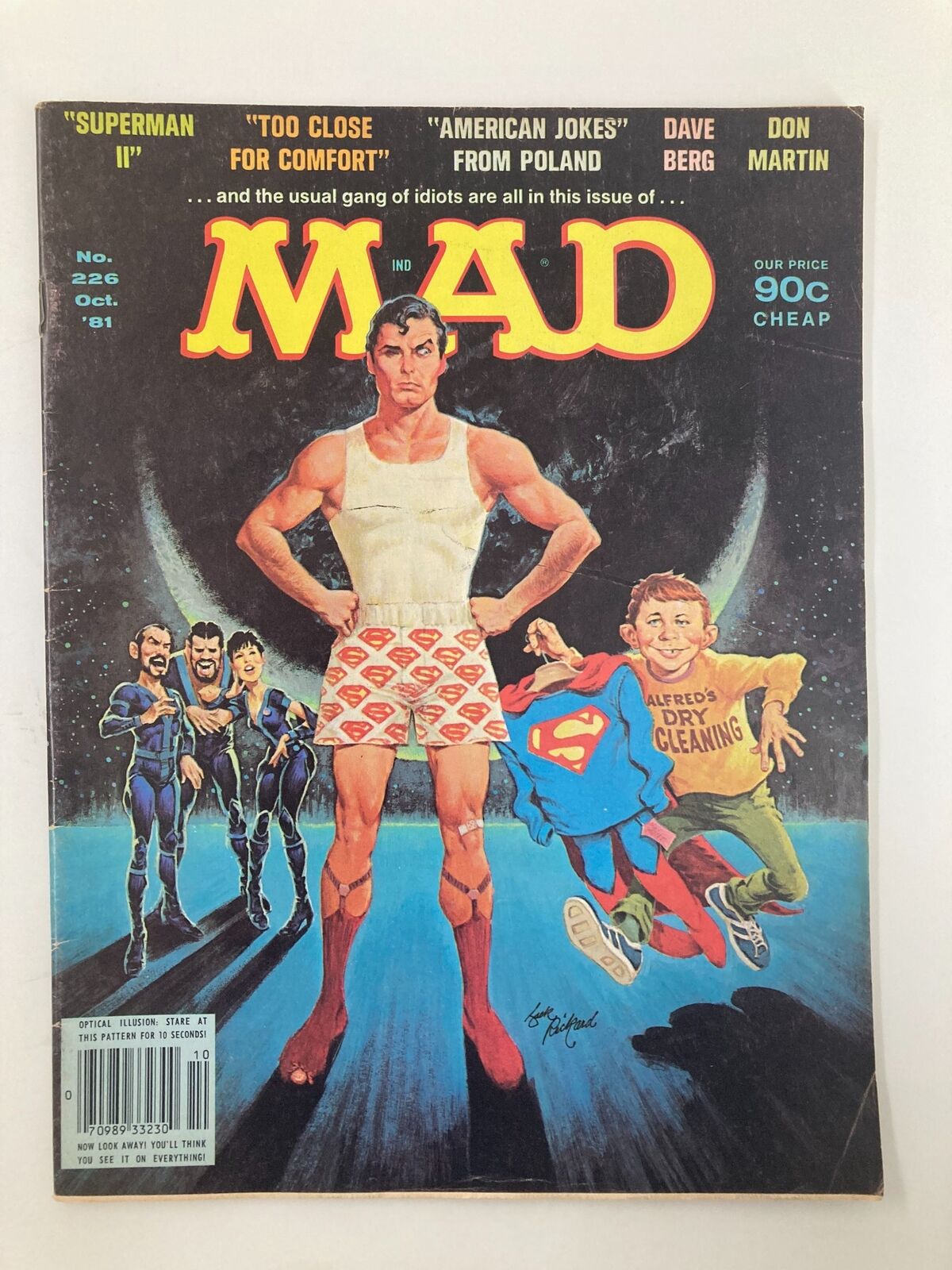 Mad Magazine October 1981 No. 226 Superman Dry Cleaning Fine FN 6.0 No Label