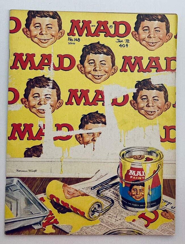 Mad Magazine January 1972 No. 148 Alfred Neuman Paints 6.0 FN Fine No Label