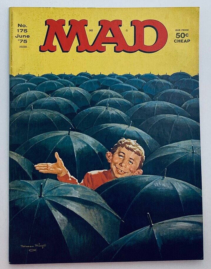 Mad Magazine June 1975 No. 175 What's Entertainment? 6.0 FN Fine No Label