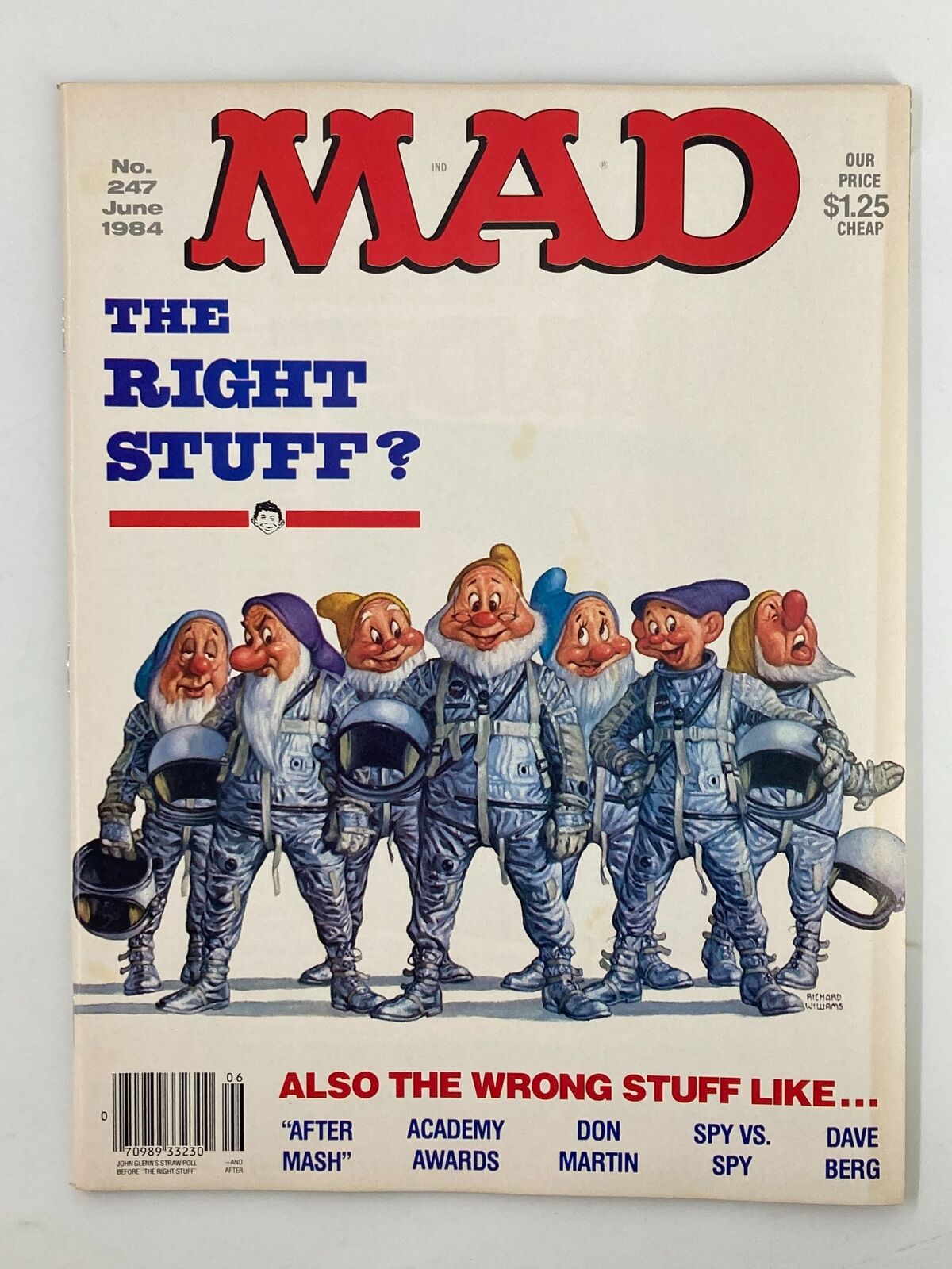 Mad Magazine June 1984 No. 247 The Seven Dwarfs FN Fine 6.0 No Label