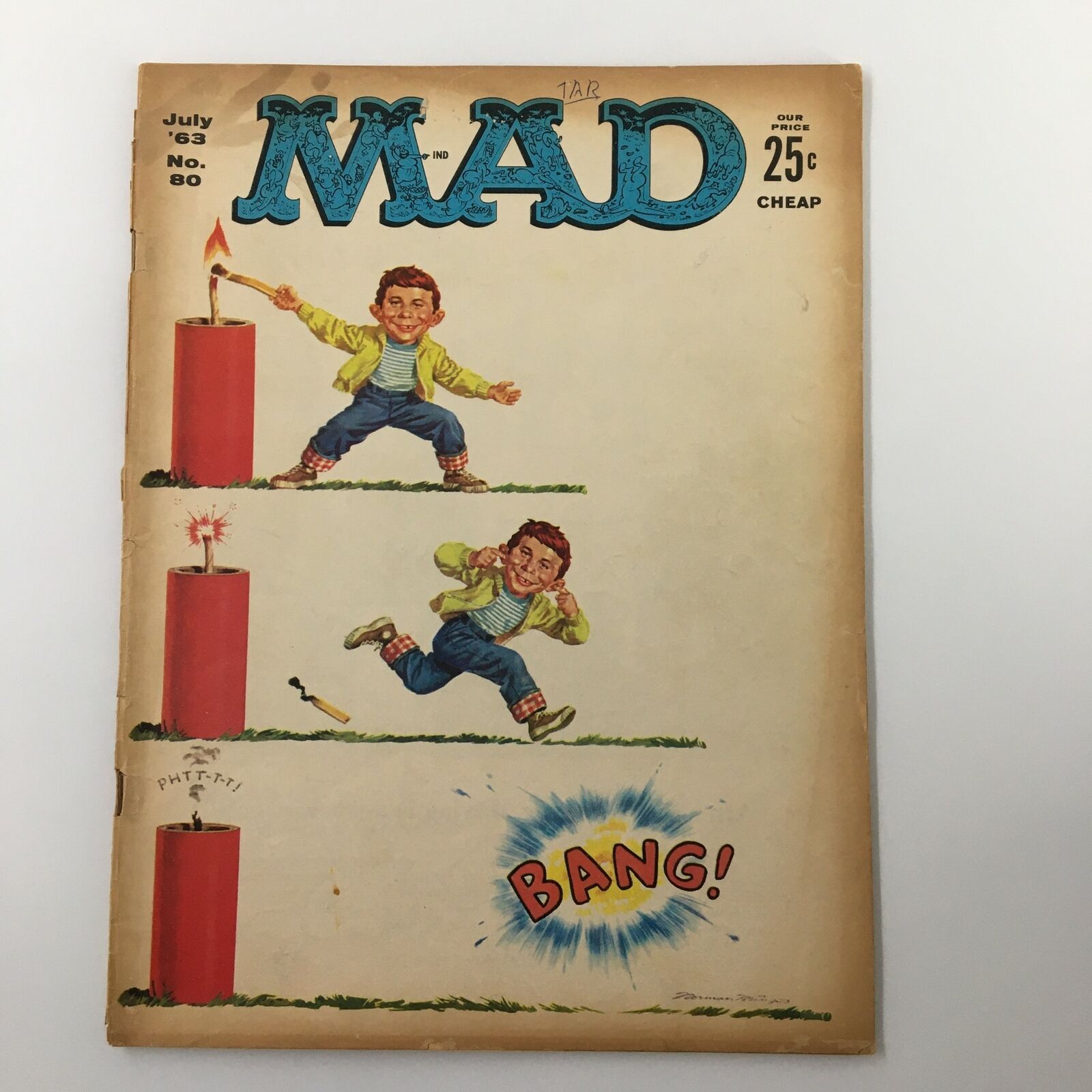 Mad Magazine July 1963 The 1 2 3 Bang! Run Issue Good 2.0 No Label