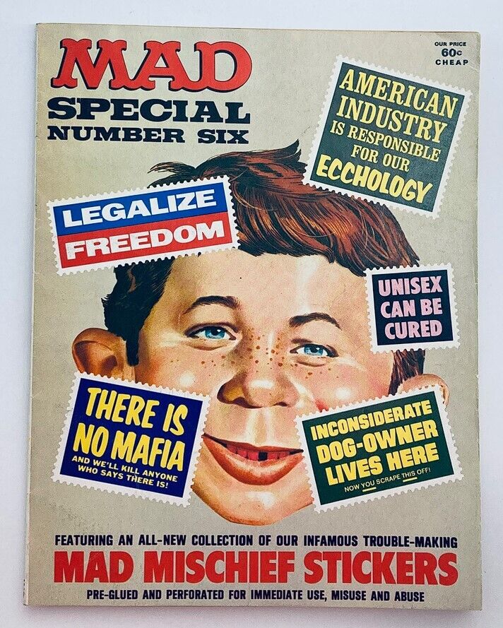 Mad Super Special Magazine No. 6 1971 Legalize Freedom 6.0 FN Fine No Label