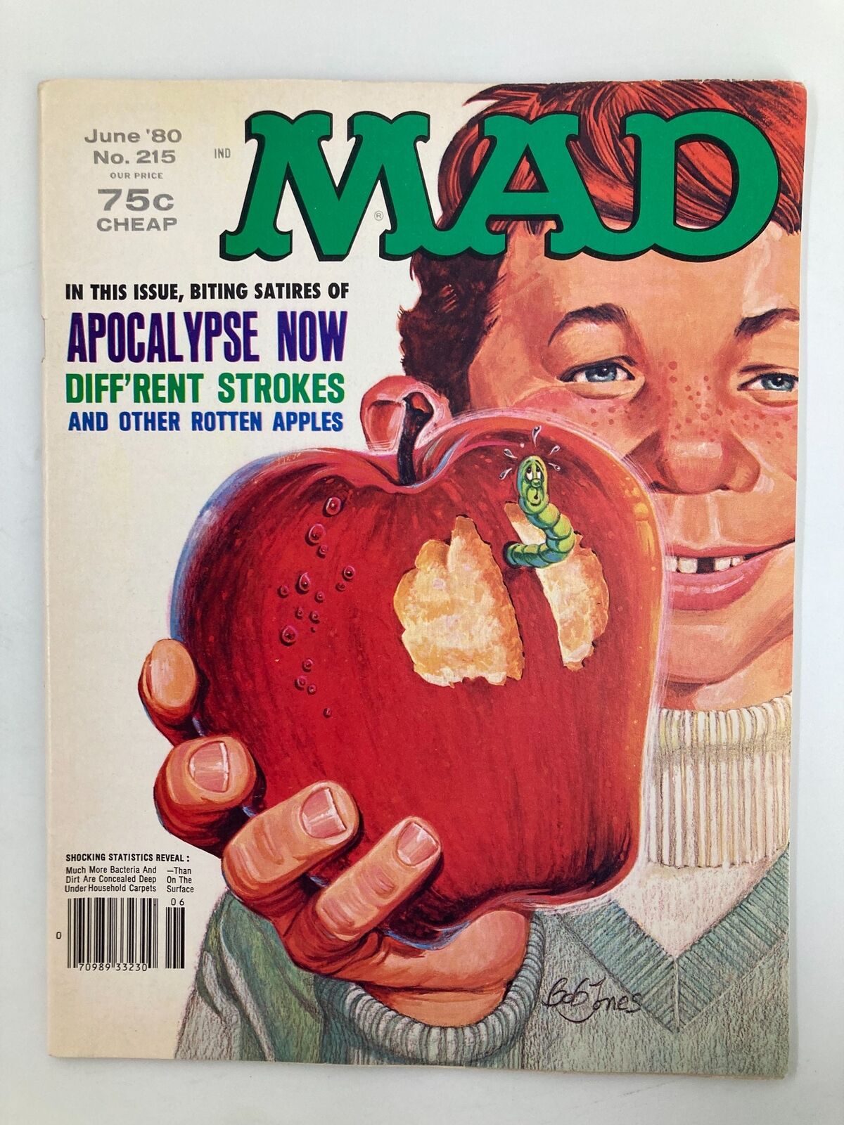 Mad Magazine June 1980 No. 215 Rotten Apples VF Very Fine 8.0 No Label