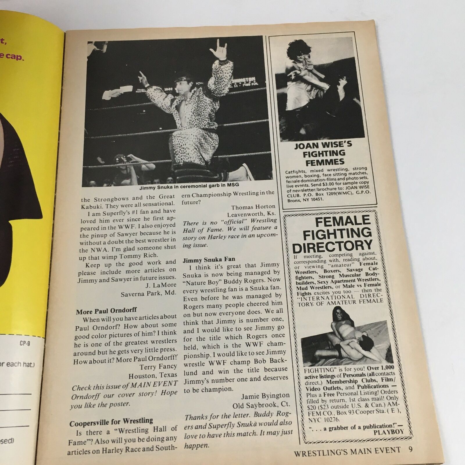 Wrestling's Main Event Magazine May 1983 Paul Orndorrff & Ivan Koloff, No Label