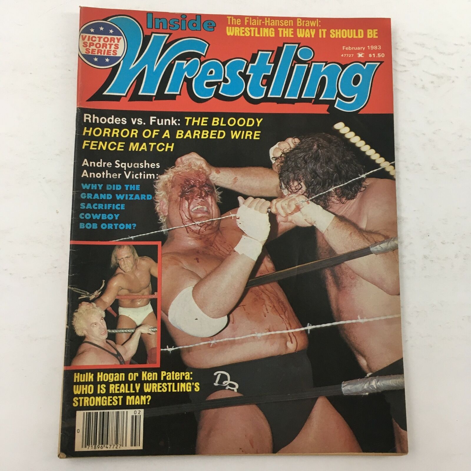 Inside Wrestling Magazine February 1983 Hulk Hogan or Ken Pantera Plus Bob Orton