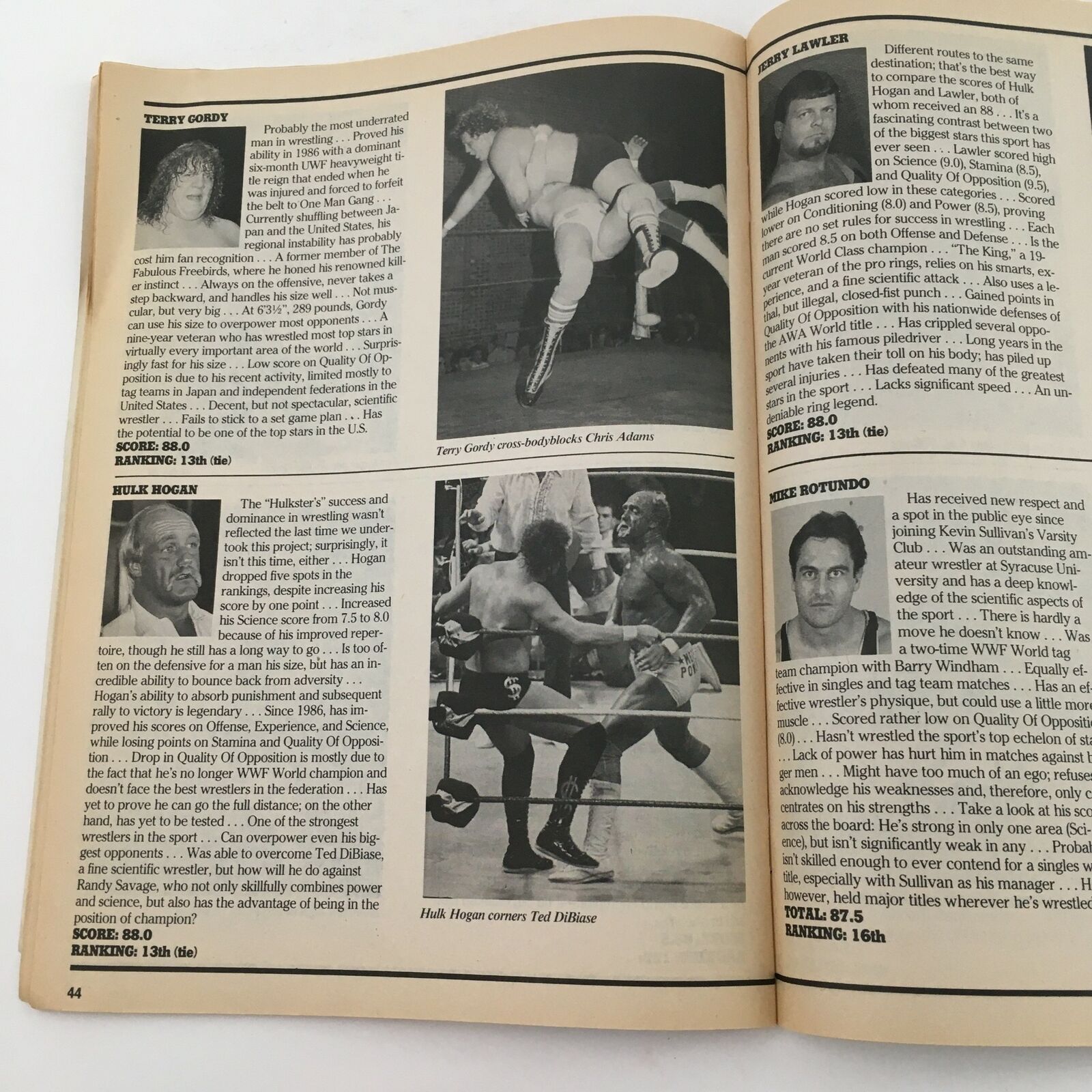 Wrestling Superstars Magazine Summer 1989 Hulk Hogan vs Ted DiBiase & JJ Dillon