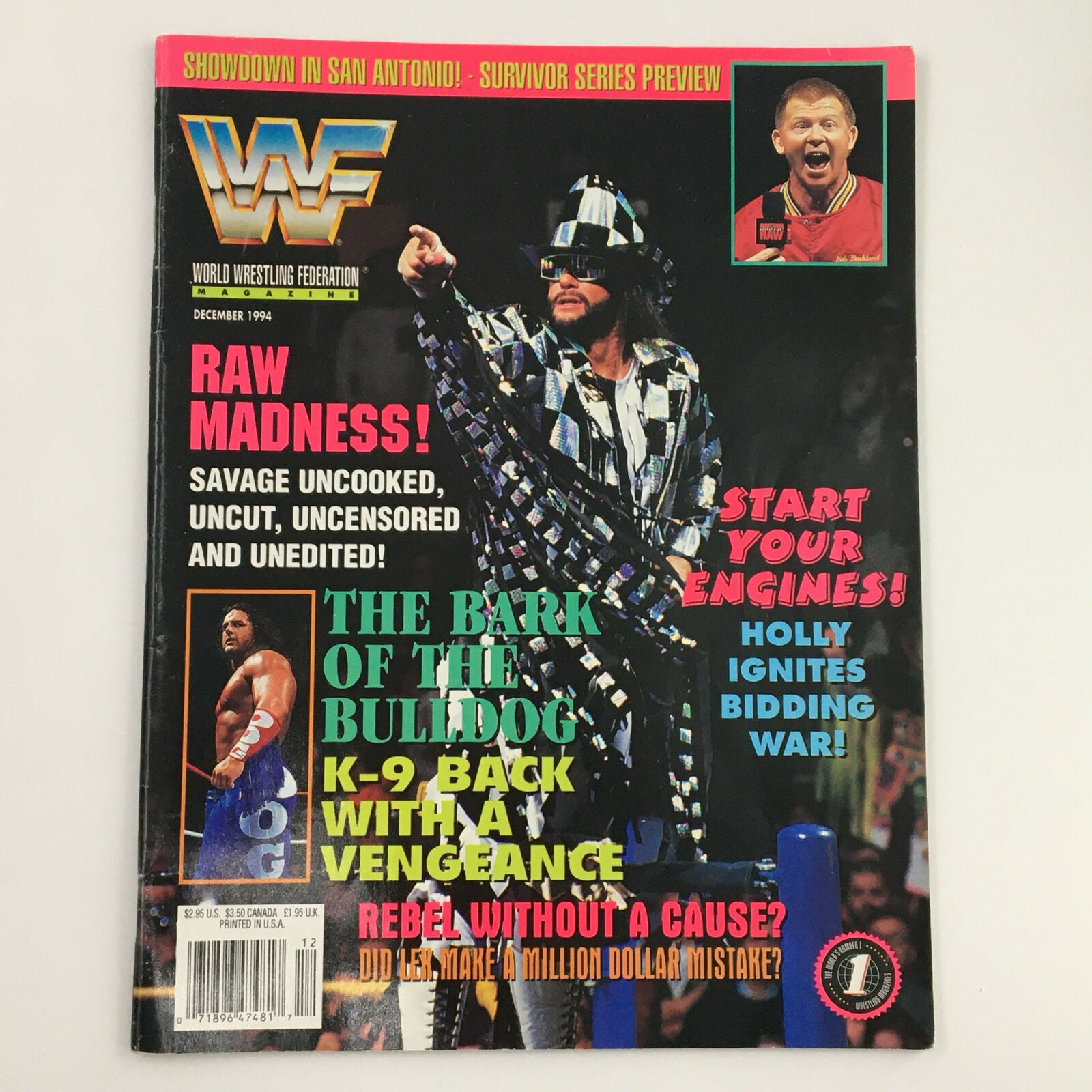 World Wrestling Federation Magazine December 1994 Doink The Clown,