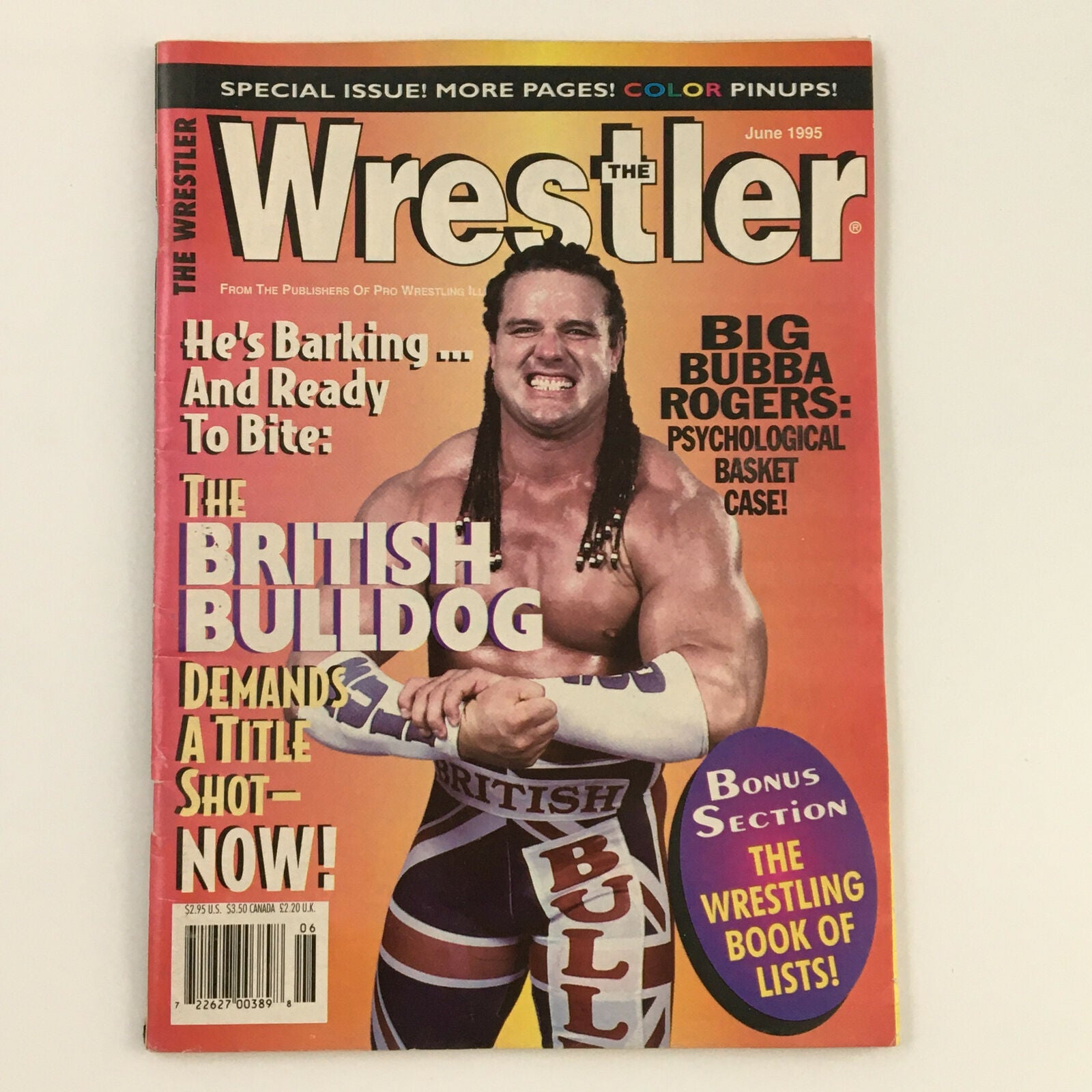 The Wrestler Magazine June 1995 The British Bulldog Demands, No Label