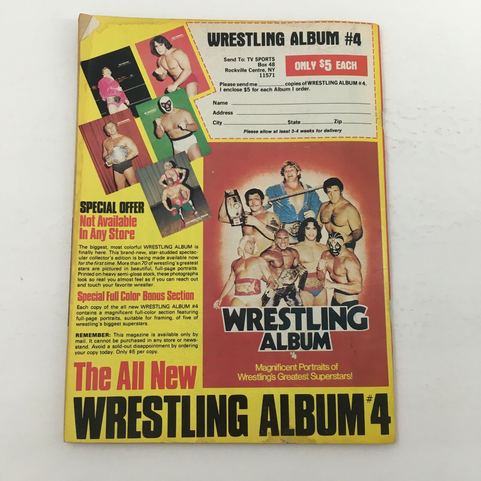 Wrestling Superstars Magazine Winter 1982 Mil Mascaras and Chief Jay Strongbow