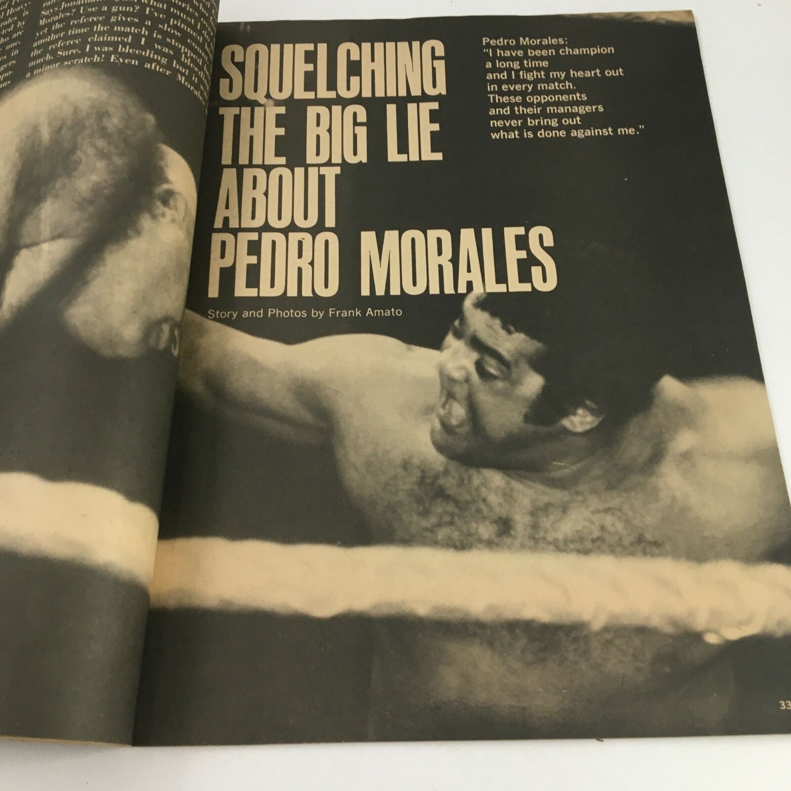 Wrestling Sports of Stars of Spring 1974 Pedro Morales & Mike McCord No Label