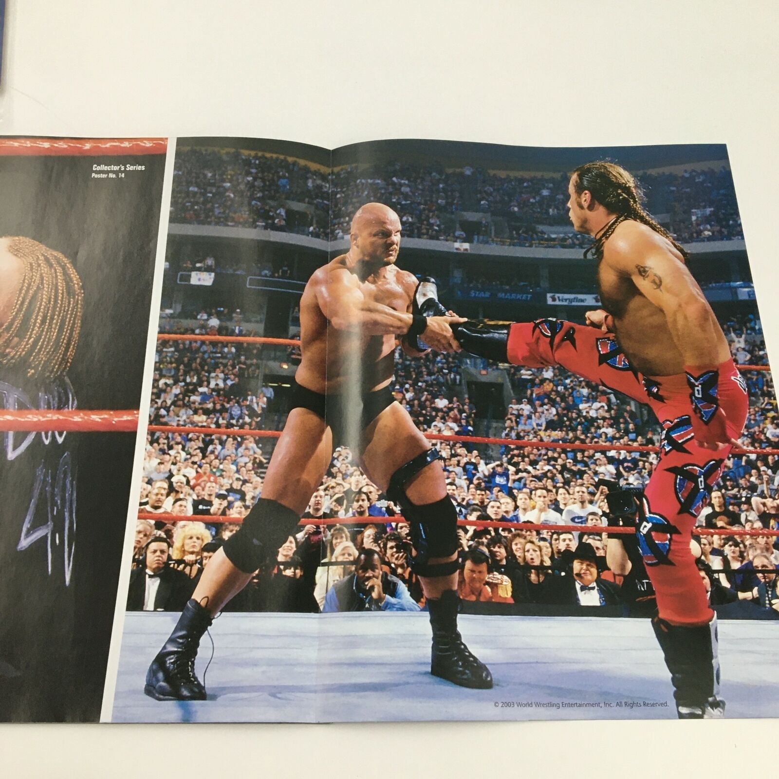 WWE Present 2004 Wrestle Mania Hulk Hogan vs Sid Justice in 3D No Label w Poster