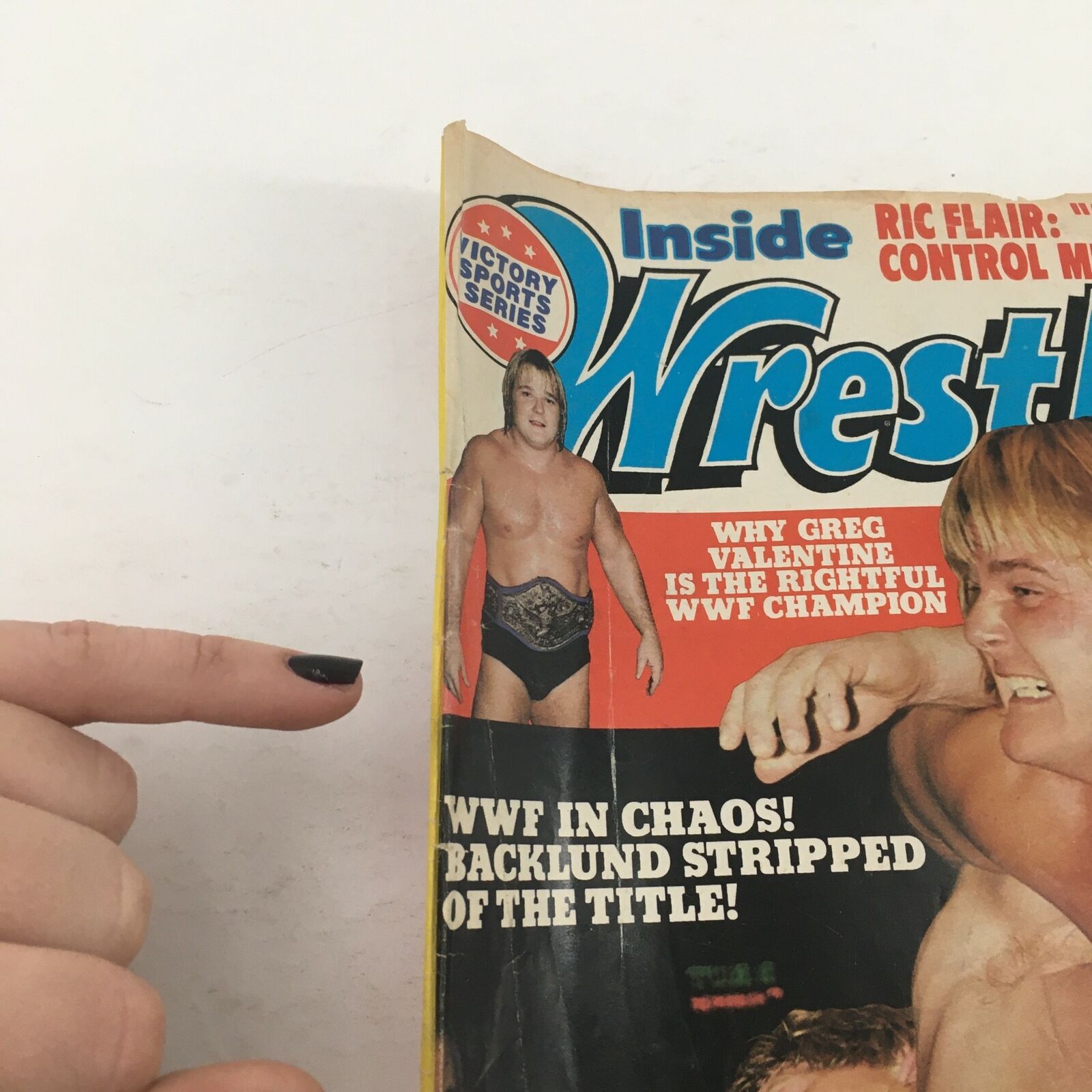 Inside Wrestling Magazine February 1982 Greg Valentine & NWA Champ Dusty Rhodes