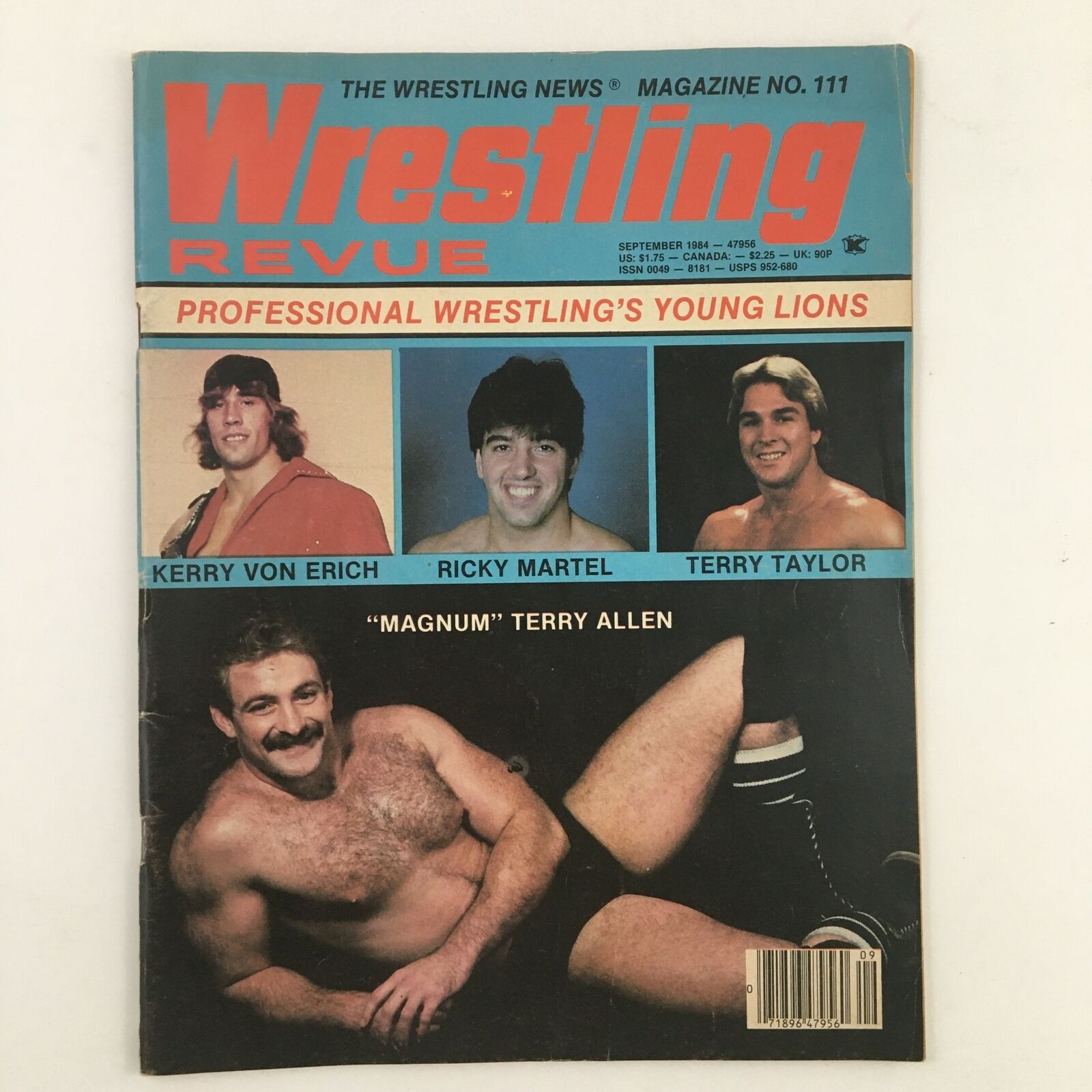 Wrestling Revue Magazine September 1984 Kerry Von Erich, Ricky Martel & Magnum