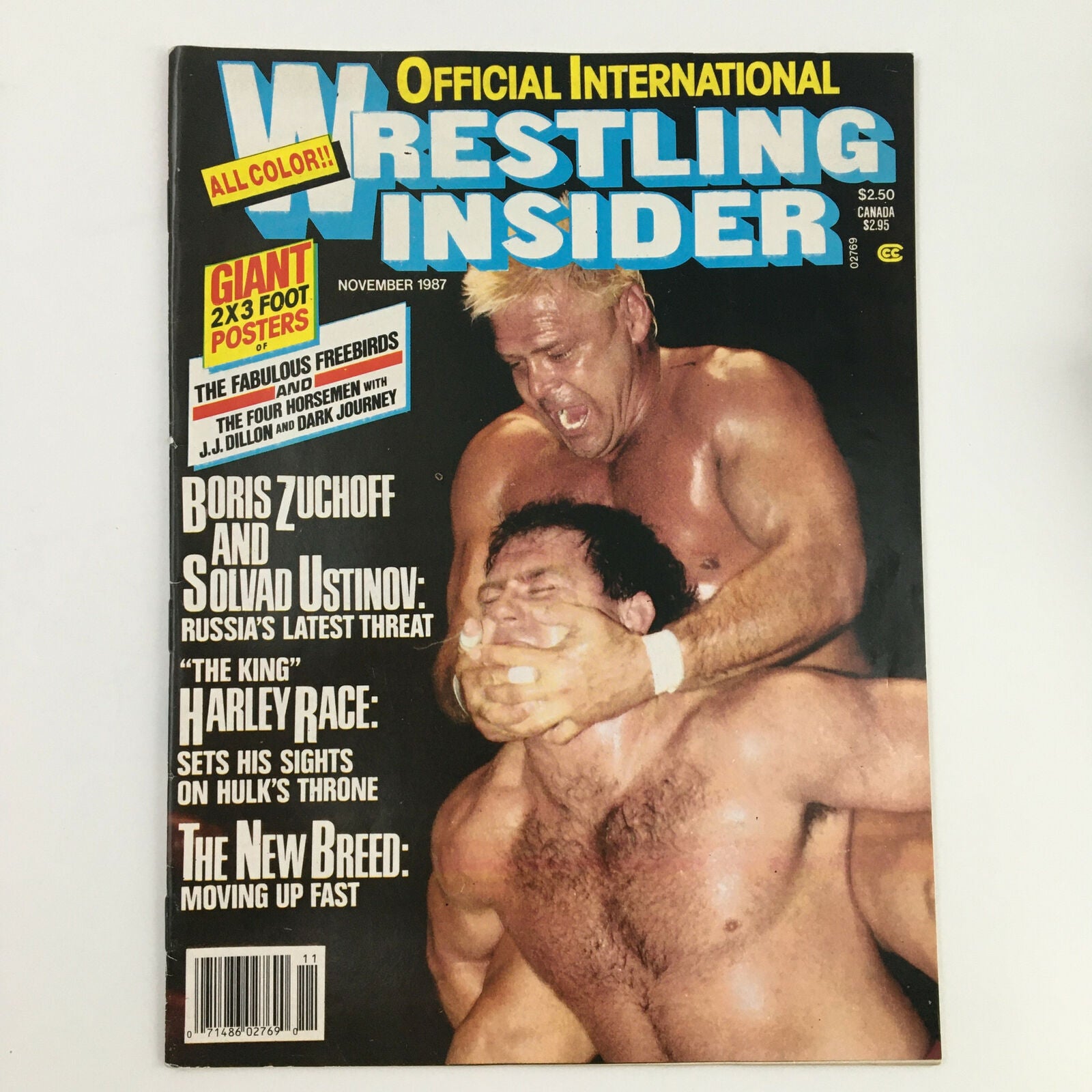 Wrestling Insider November 1987 Boris Zuchoff, Solvad Ustinov No Label