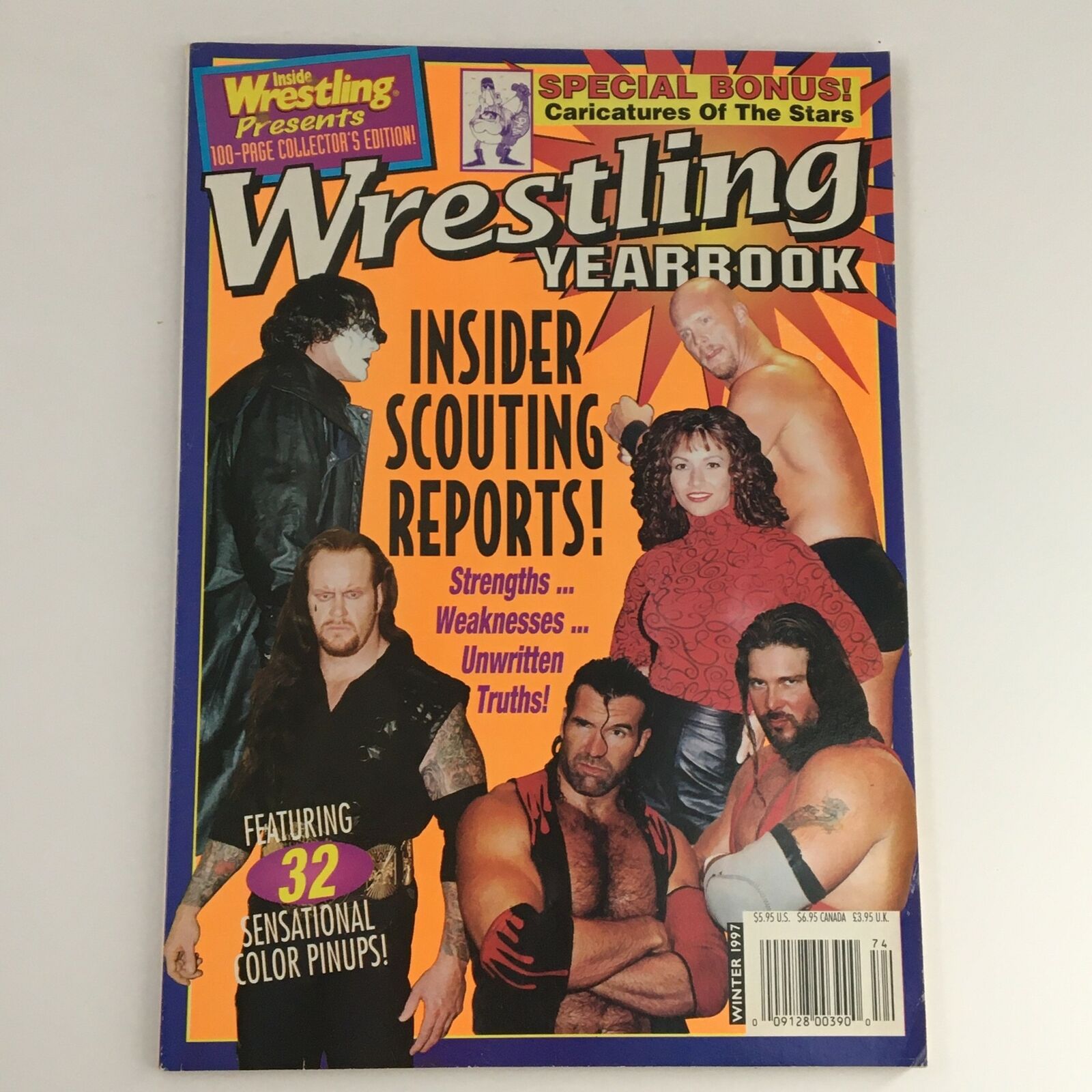 Wrestling Yearbook Winter 1997 The Undertaker Sting Kimberly, No Label no Poster