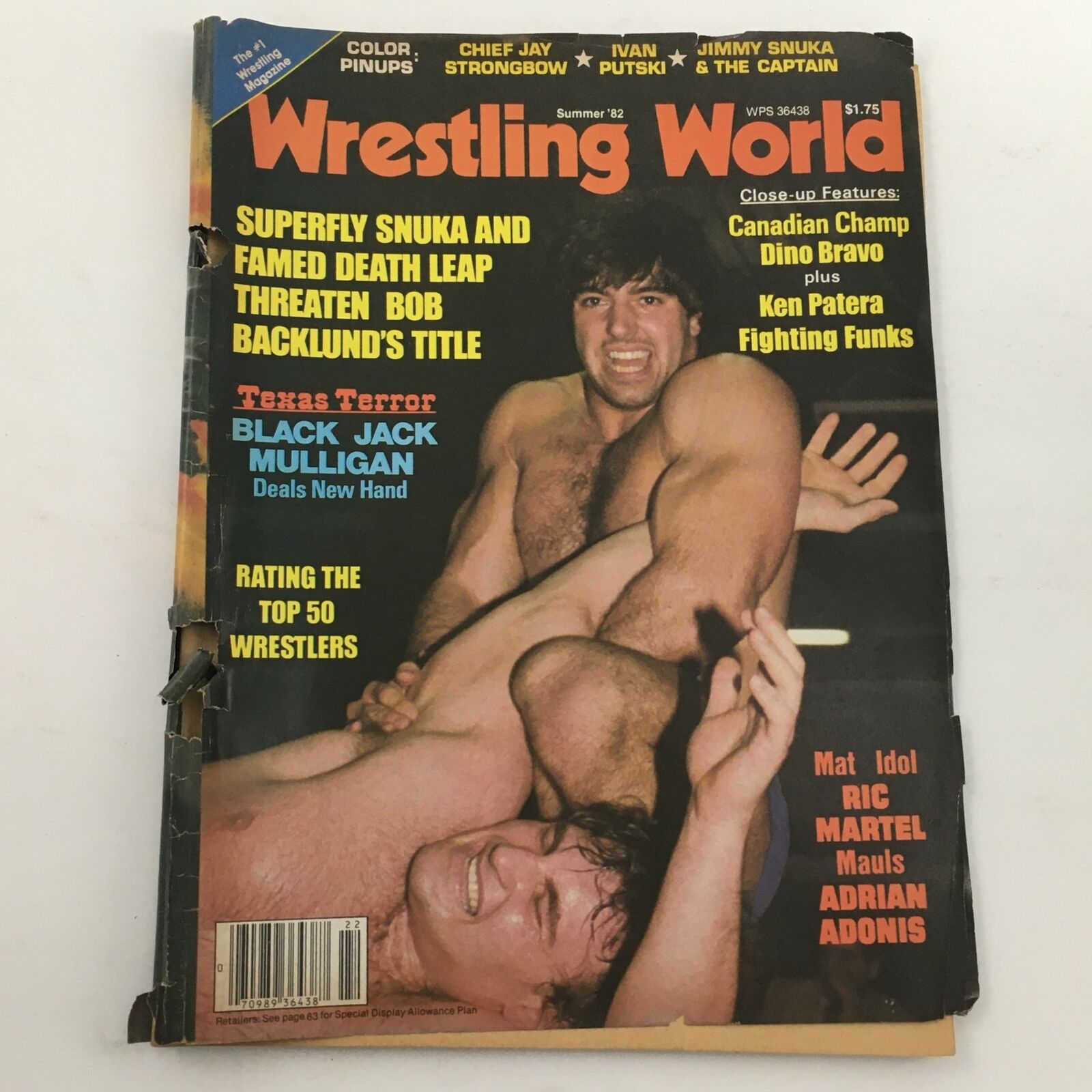 Wrestling World Magazine Summer 1982 Mat Idol Ric Martel Mauls Adrian Adonis