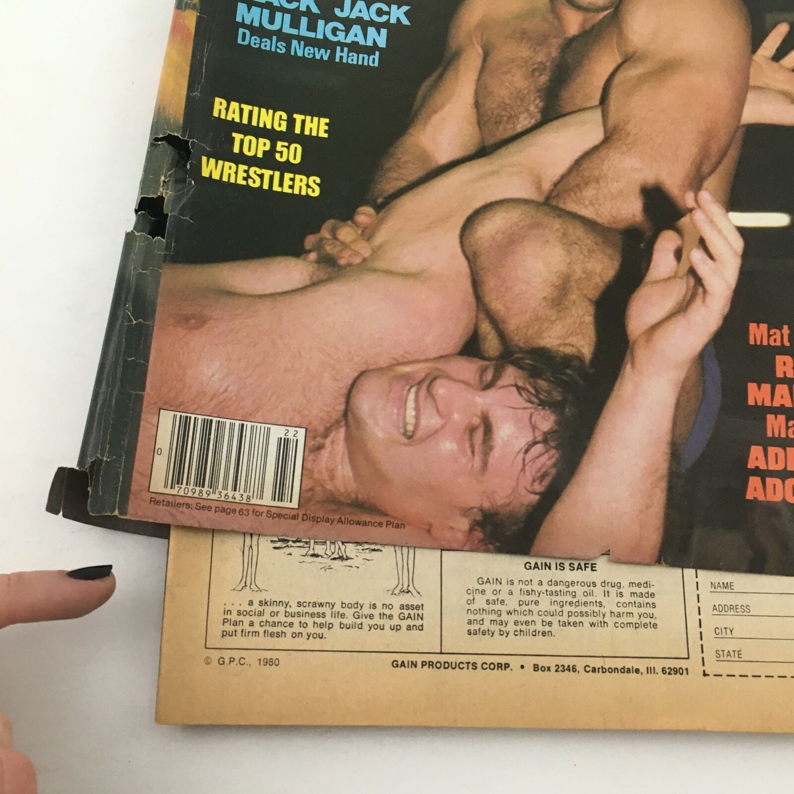 Wrestling World Magazine Summer 1982 Mat Idol Ric Martel Mauls Adrian Adonis