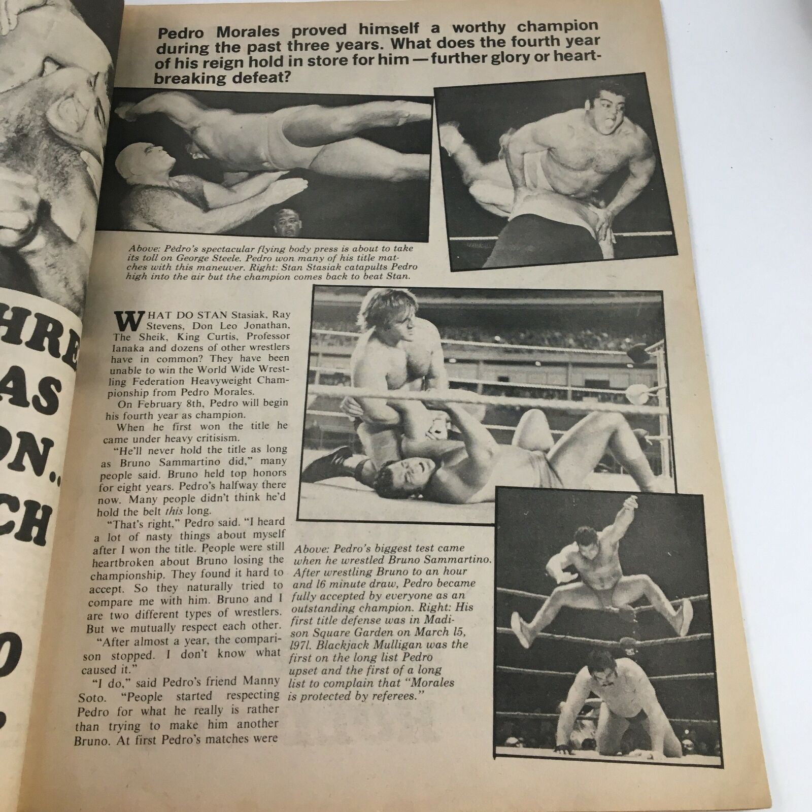 Inside Wrestling Magazine February 1974 Jack Brisco vs Terry Funk No Label