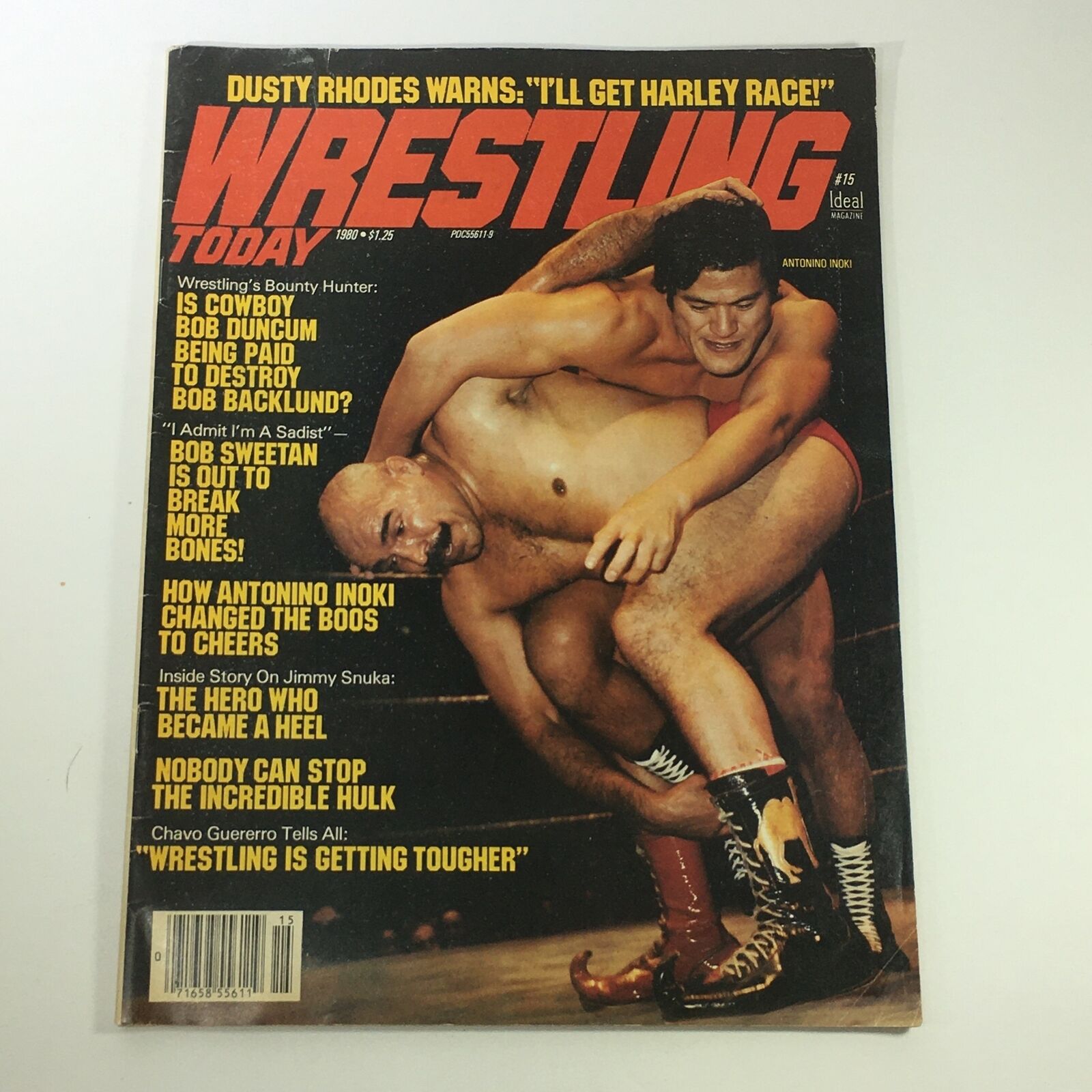 VTG Wrestling Today Magazine 1980 - Antonino Inoki / Bob Duncum / Bob Sweetan