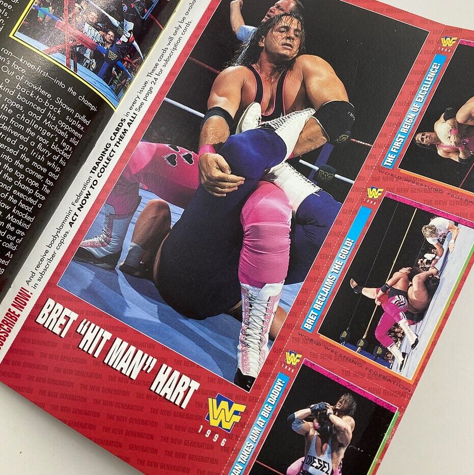 WWF World Wrestling Federation Magazine December 1996 Sycho Sid & Sunny w Poster