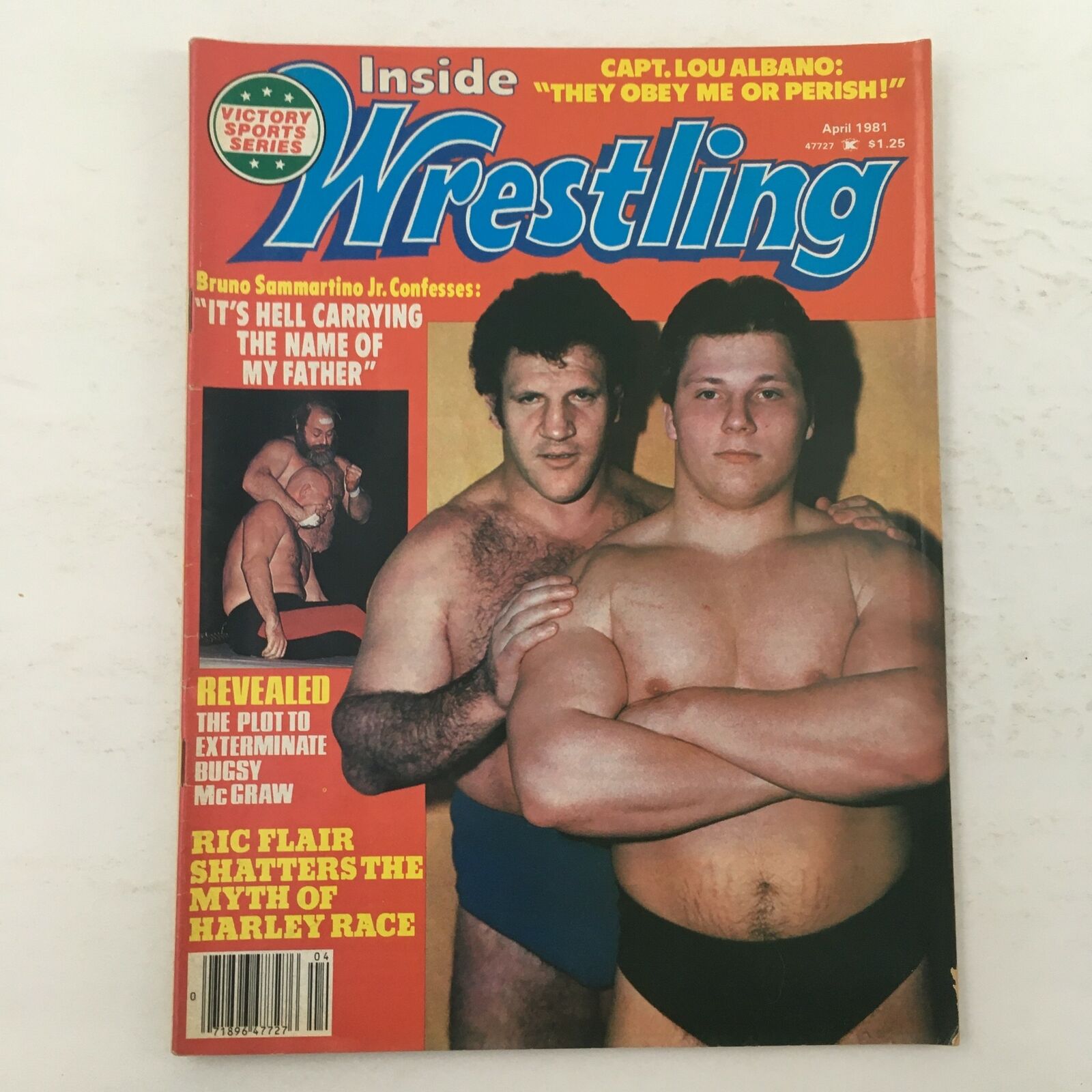 Inside Wrestling Magazine April 1981 Bruno Sammartino Jr. and Ric Flair Feature