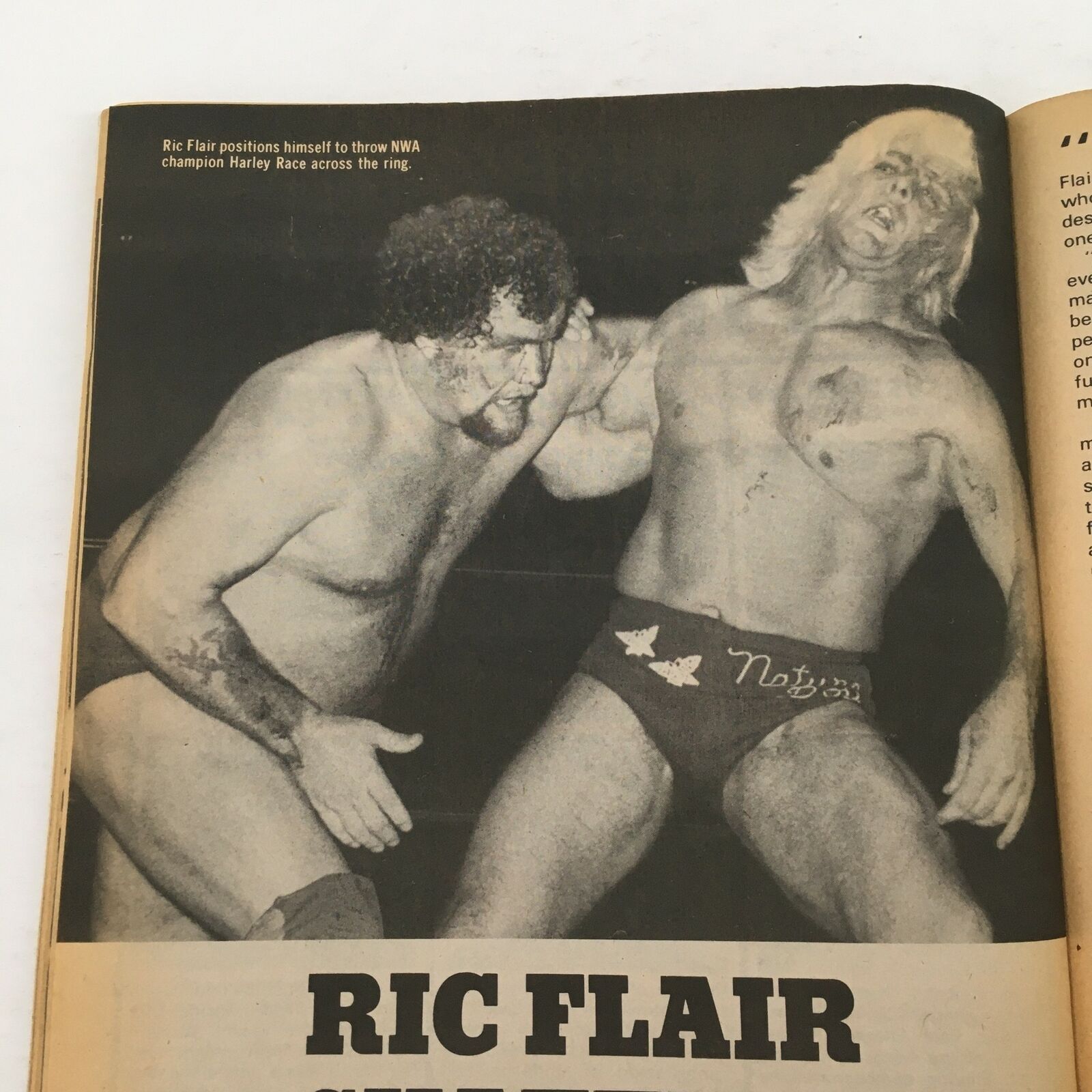 Inside Wrestling Magazine April 1981 Bruno Sammartino Jr. and Ric Flair Feature