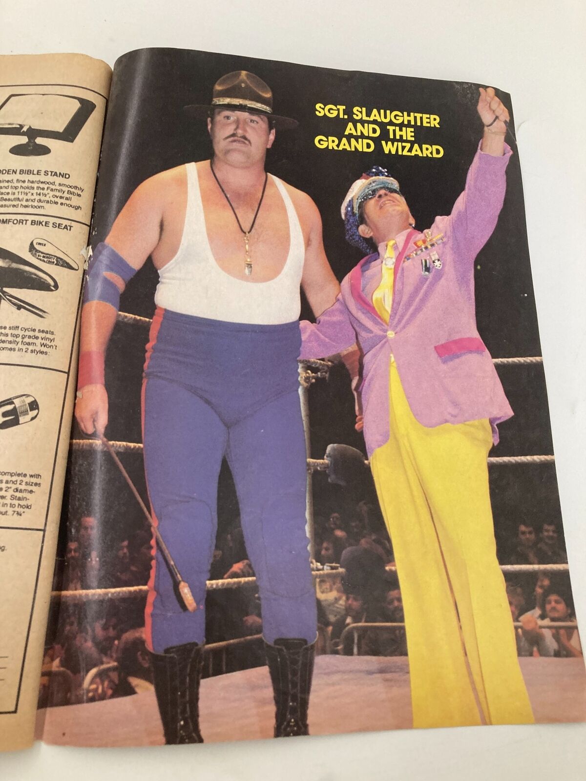 VTG Wrestling World Magazine 1981 Andre The Giant vs Killer Kahn w Poster