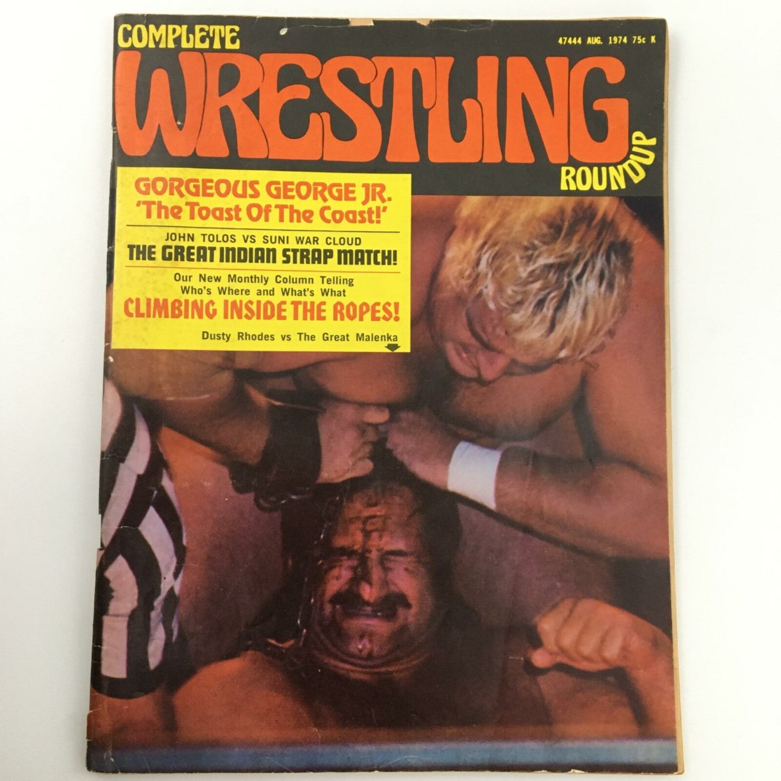 Complete Wrestlings Roundup Magazine August 1974 Gorgeous George Jr.