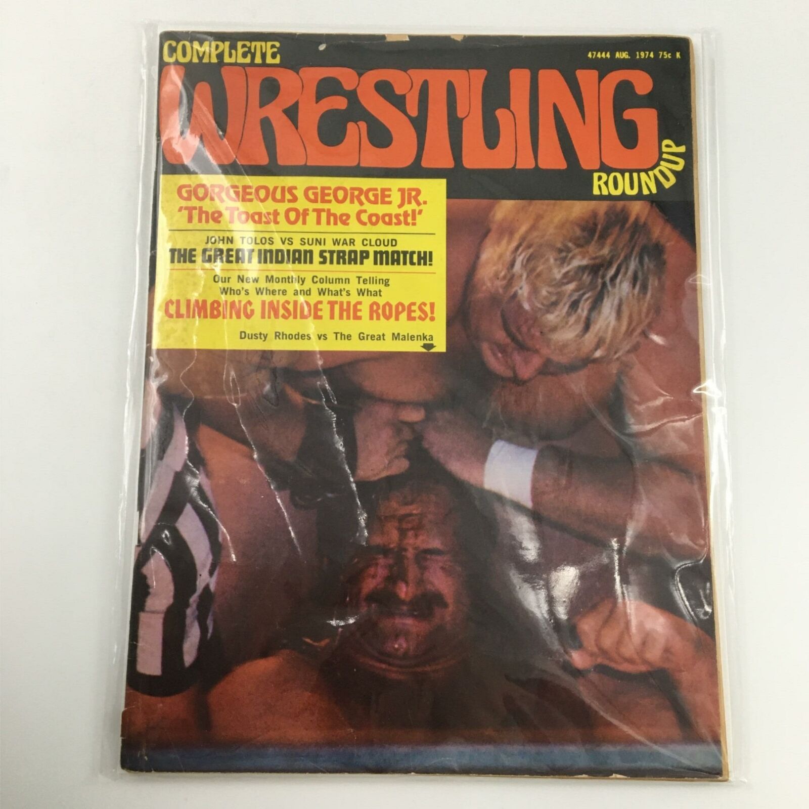 Complete Wrestlings Roundup Magazine August 1974 Gorgeous George Jr.