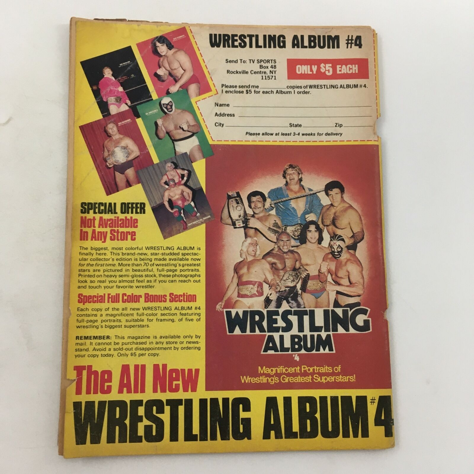 Inside Wrestling Magazine August 1982 Andre the Giant vs Mil Mascaras, No Label