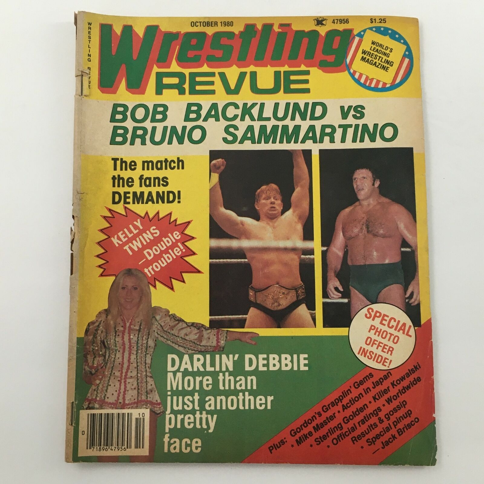 Wrestling Revue Magazine October 1980 Bob Backlund vs Bruno Sammartino Feature