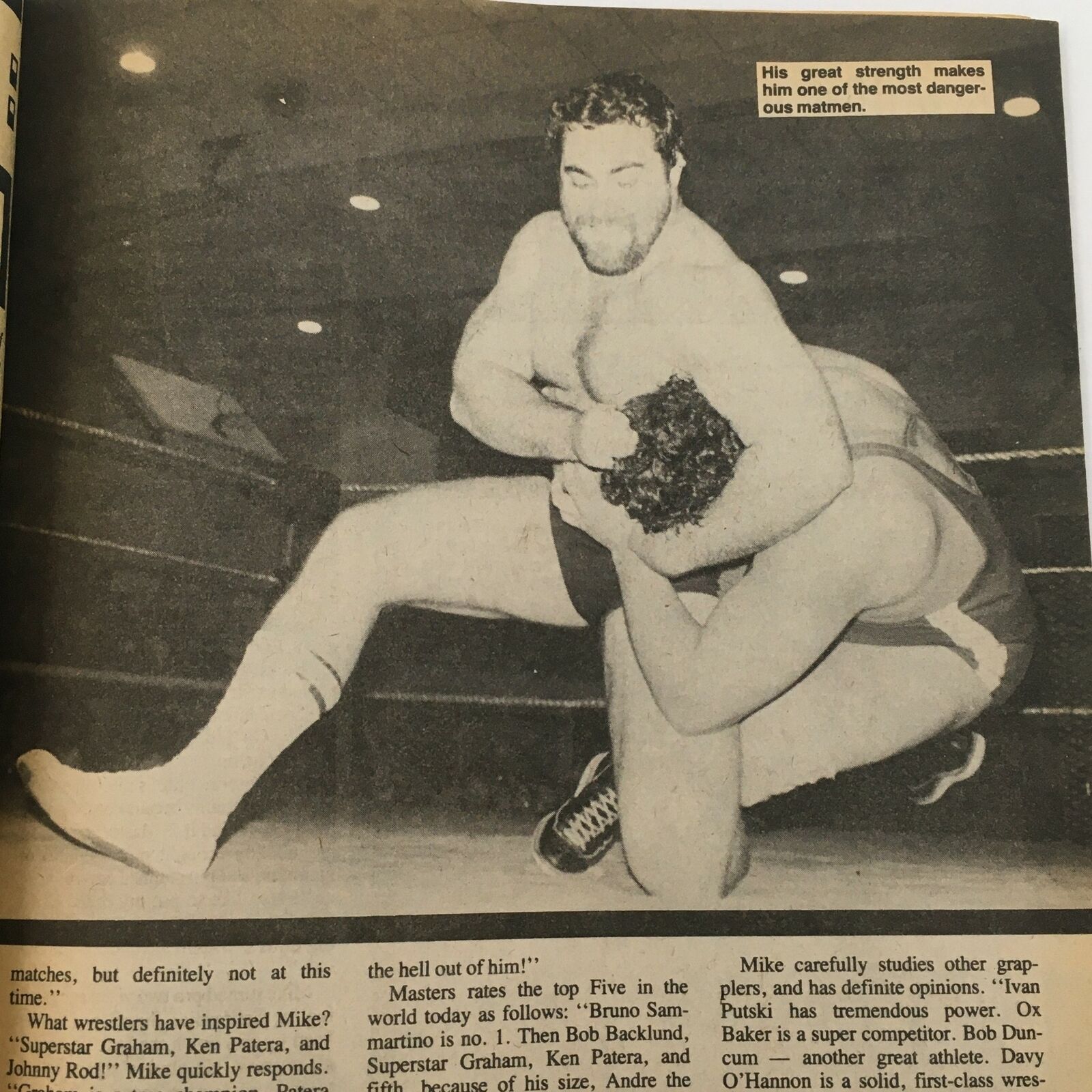 Wrestling Revue Magazine October 1980 Bob Backlund vs Bruno Sammartino Feature