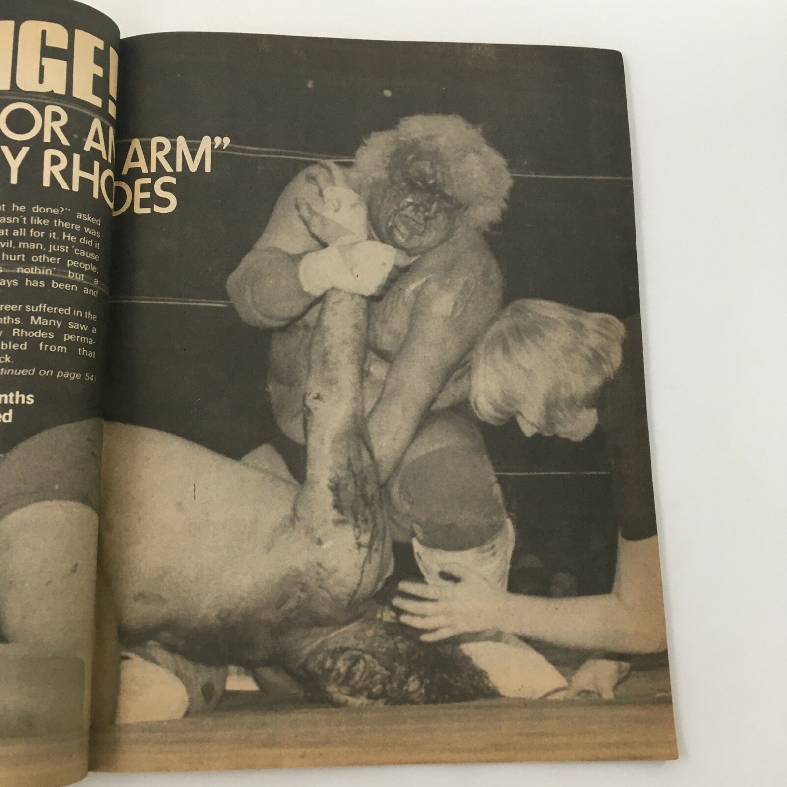 Inside Wrestling Magazine July 1980 Dusty Rhodes & Kevin Von Erich, No Label