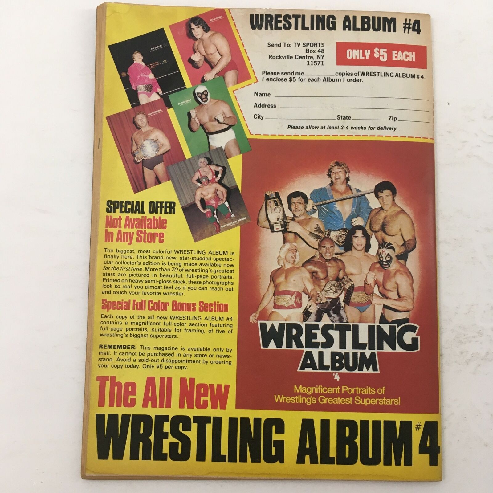 Wrestling Superstars Magazine Fall 1982 Hulk Hogan, Rick Martel & Tommy Rich