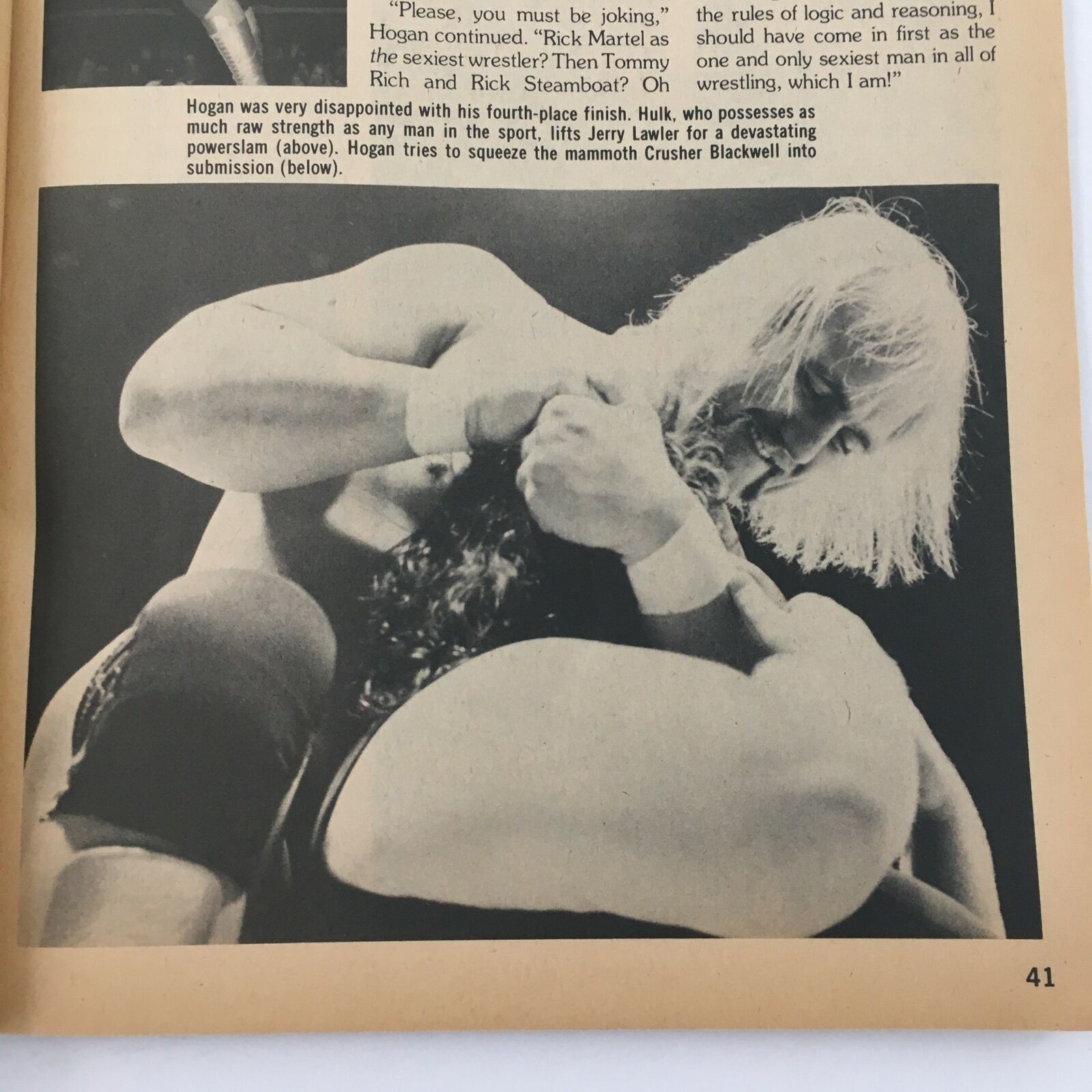 Wrestling Superstars Magazine Fall 1982 Hulk Hogan, Rick Martel & Tommy Rich