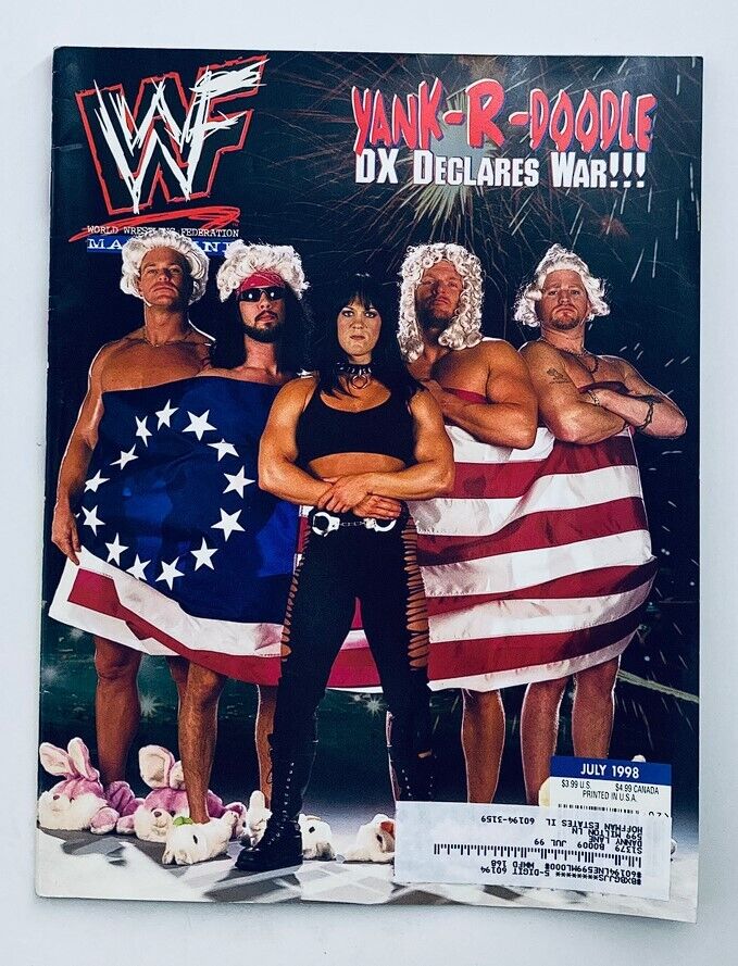 WWF World Wrestling Federation Magazine July 1998 Yank-R-Doodle DX  w Poster