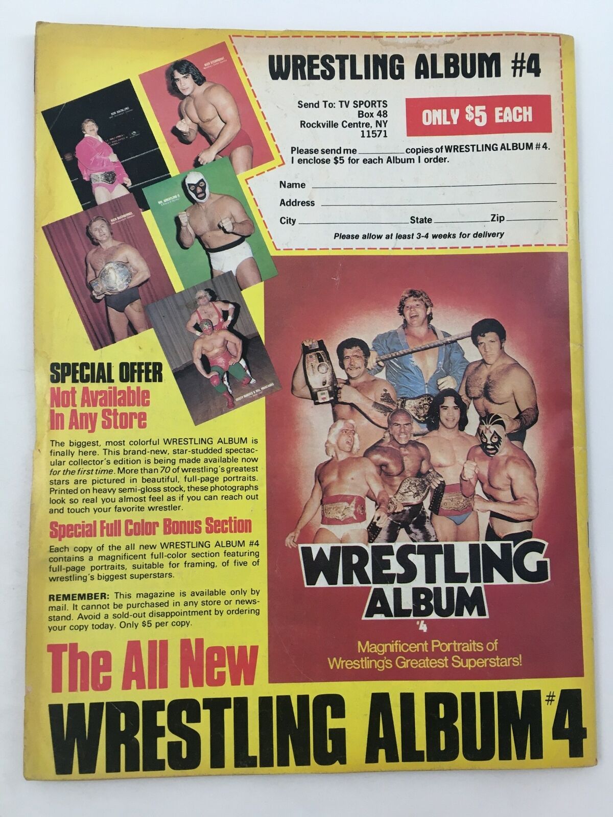 Wrestling Super Stars Magazine Spring 1981 Andre the Giant & Ric Flair Feature