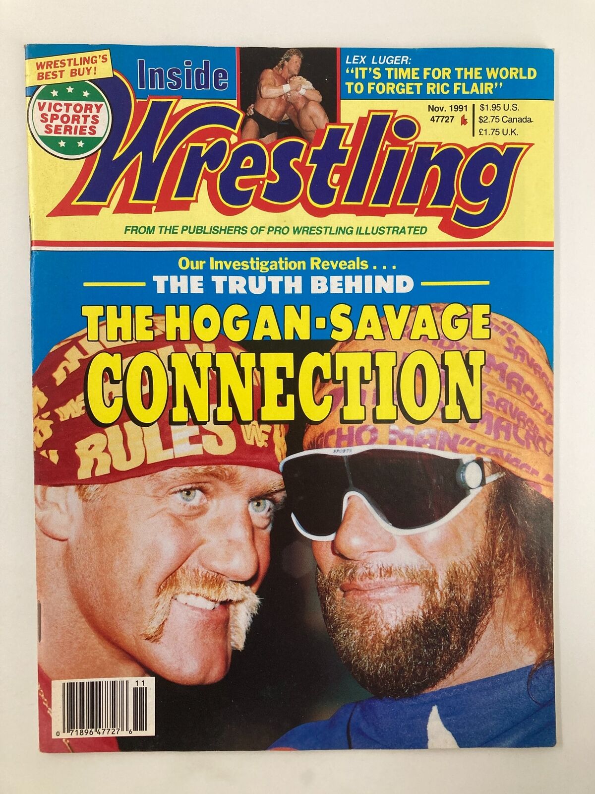 Inside Wrestling Magazine November 1991 Hulk Hogan vs Randy Savage No Label