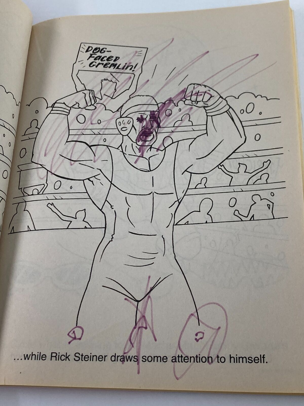 World Championship Wrestling Giant Coloring & Activity Book Randy Piper