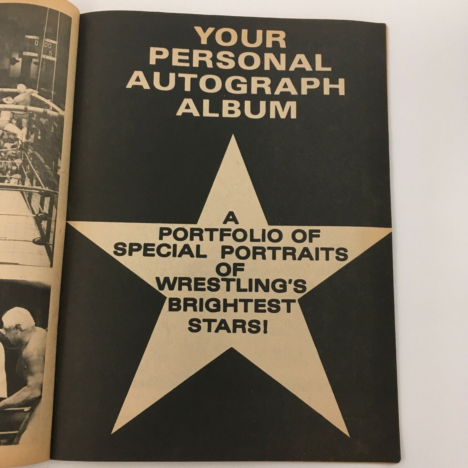 Wrestling Picture Book Summer 1980 Harley Race vs David Von Erich The Main Event