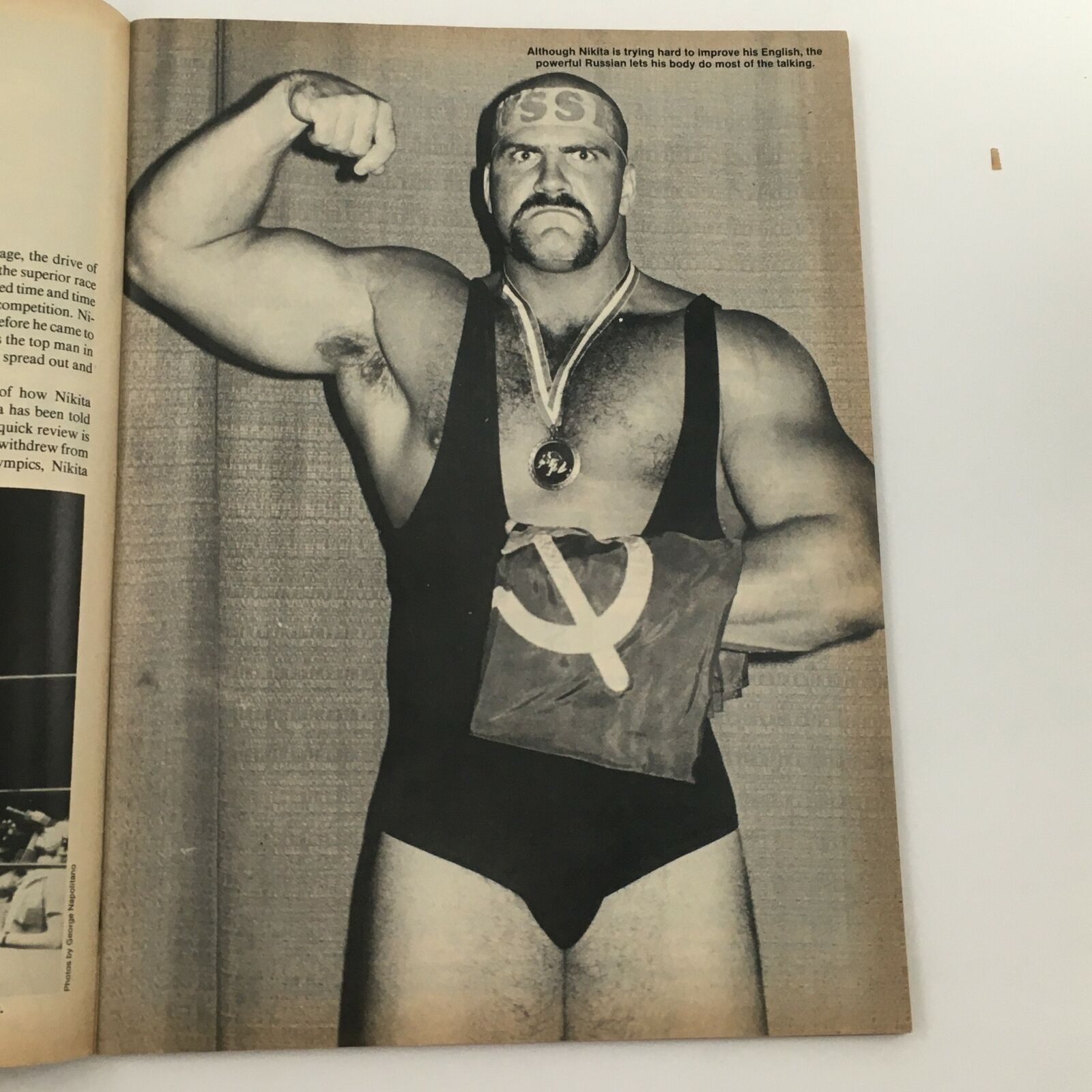 Wrestling's Main Event Magazine May 1985 Jimmy Garvin and Sgt. Slaughter Feature