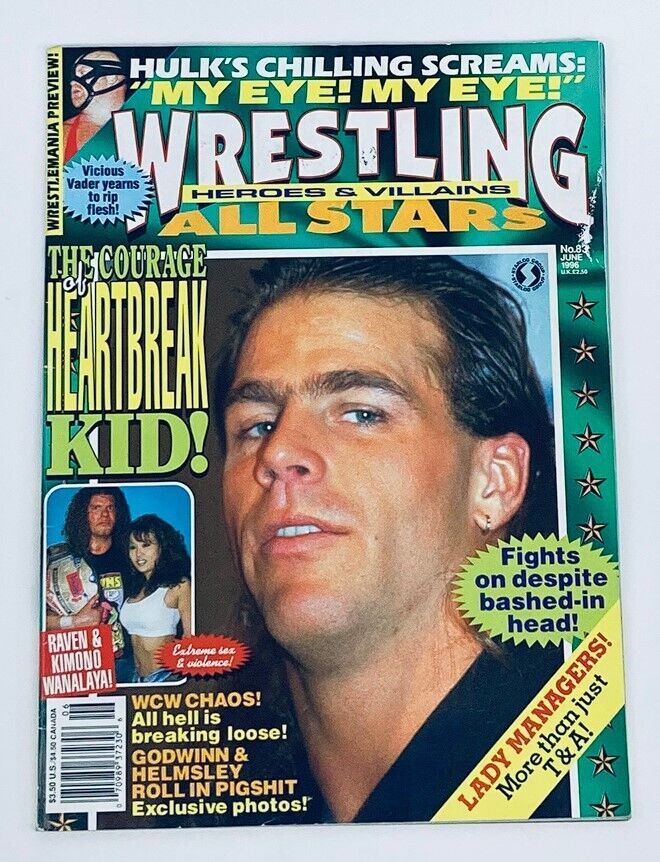 Wrestling Heroes & Villains All Stars June 1996 No. 83 Shawn Michaels, Raven