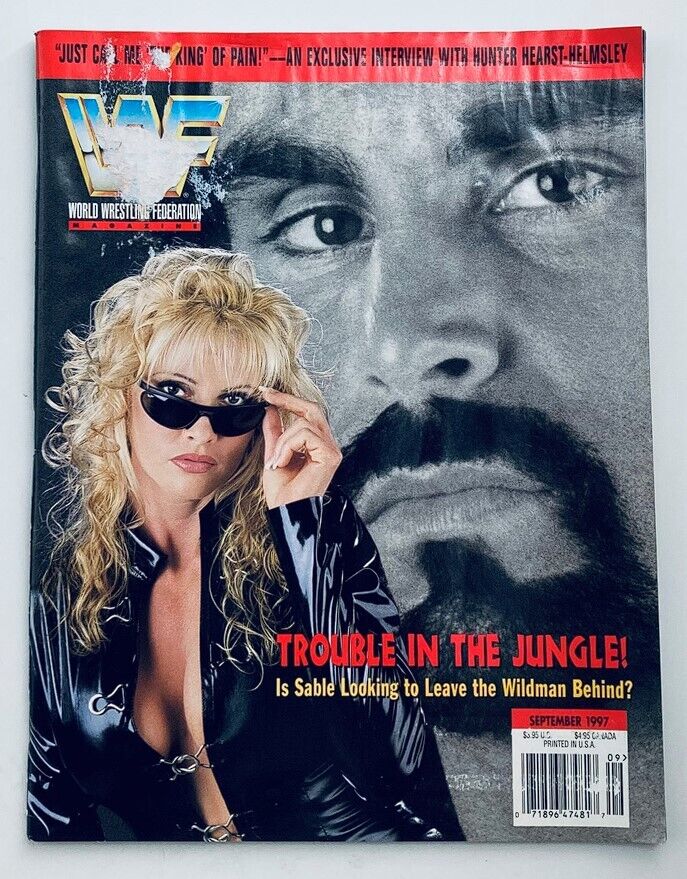 WWF World Wrestling Federation Magazine September 1997 Sable, Wildman w Poster