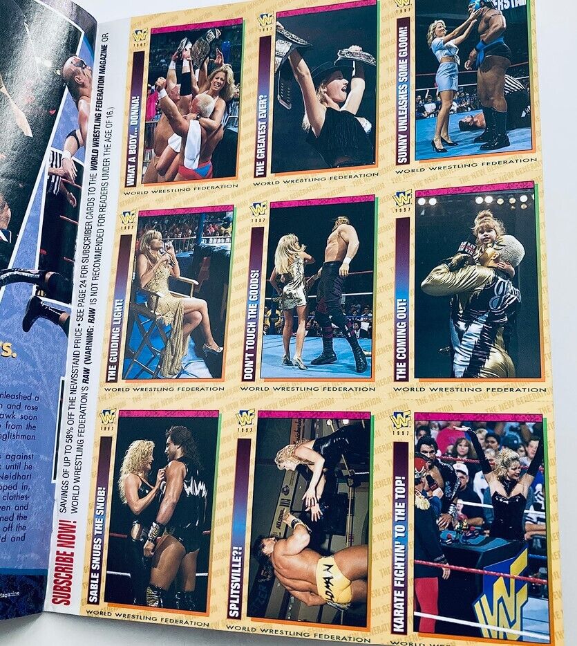 WWF World Wrestling Federation Magazine September 1997 Sable, Wildman w Poster